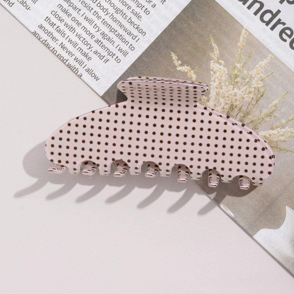Polka Dot Claw Clips