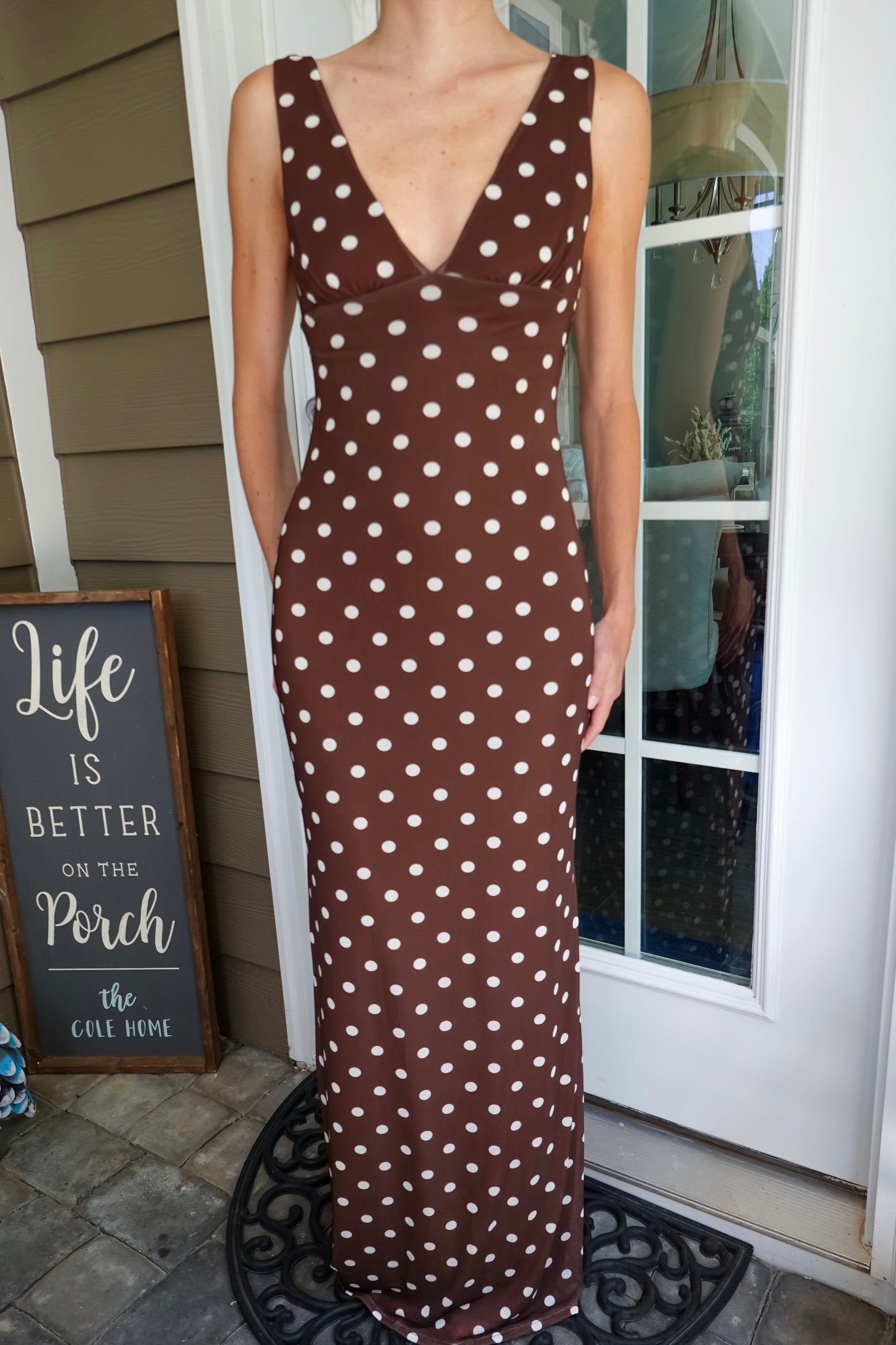 Grace Polka Dot Maxi Dress
