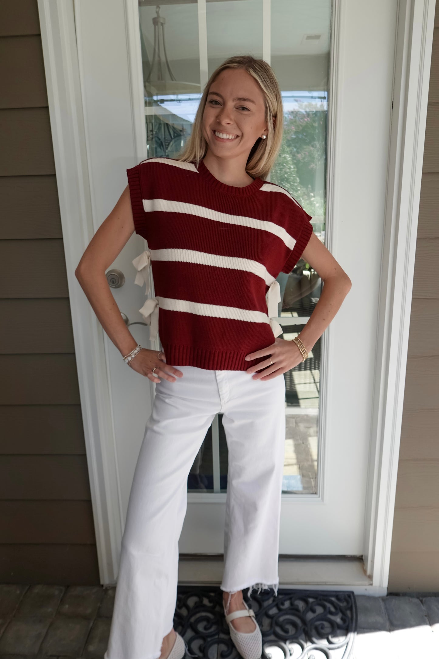 Katie Striped Sweater Top