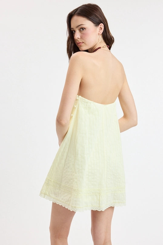 Emmy Embroidered Swing Mini Dress