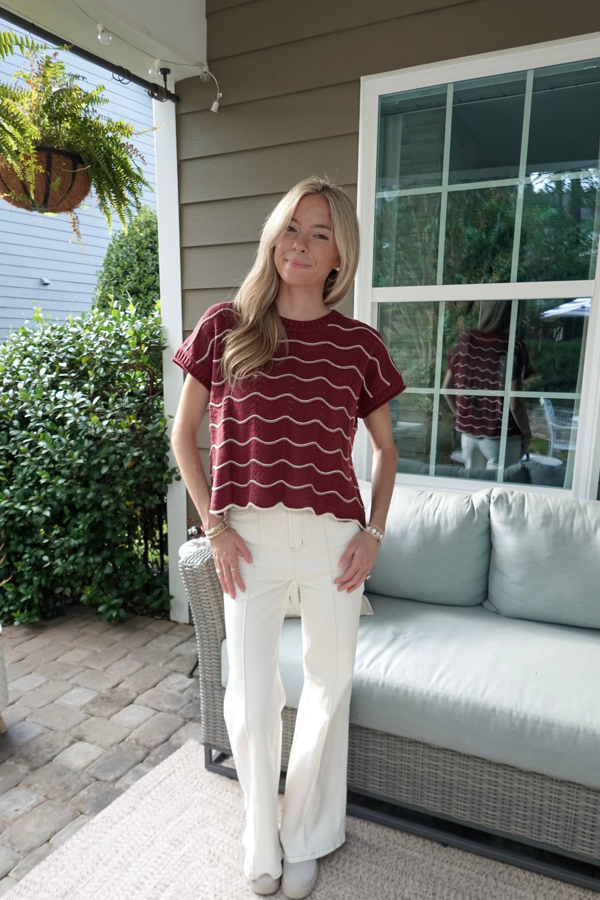 Katie Striped Sweater Top