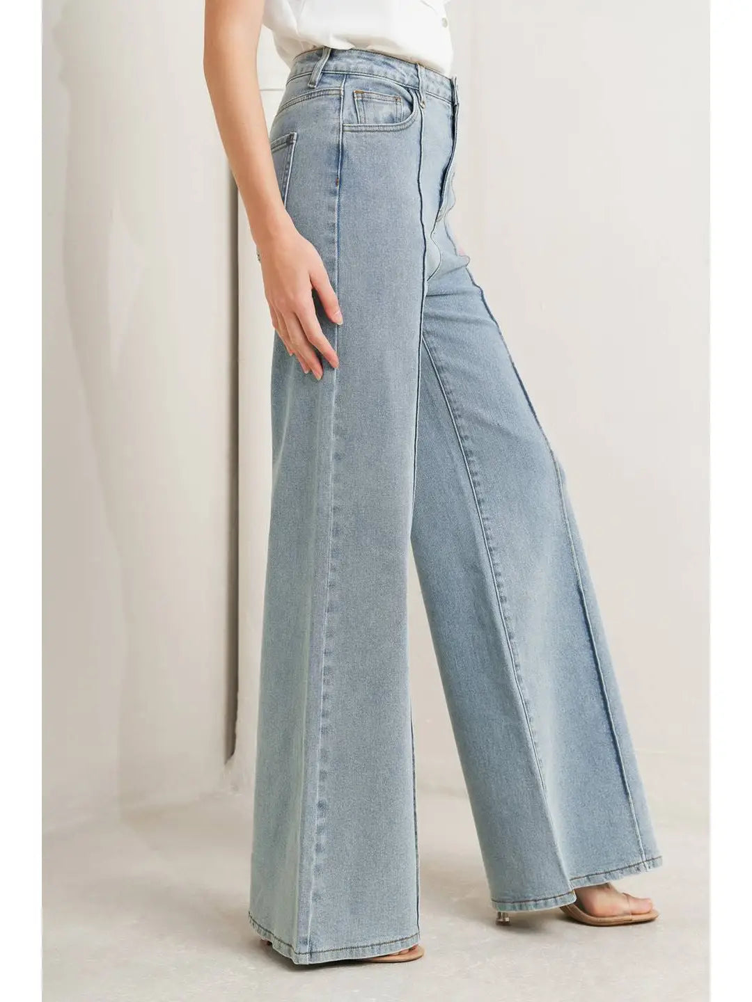 Quinn Wide Leg Denim Pant