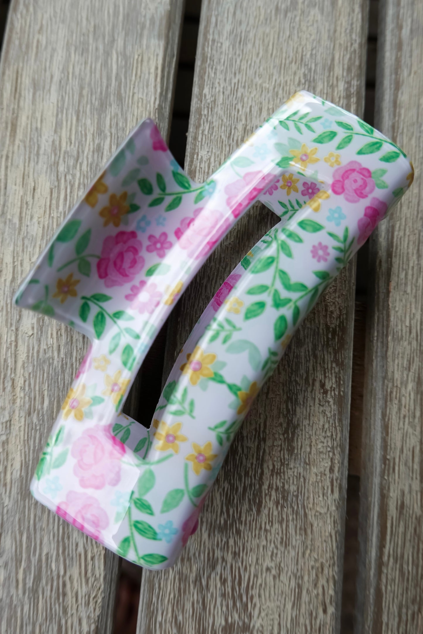 Floral Claw Clips