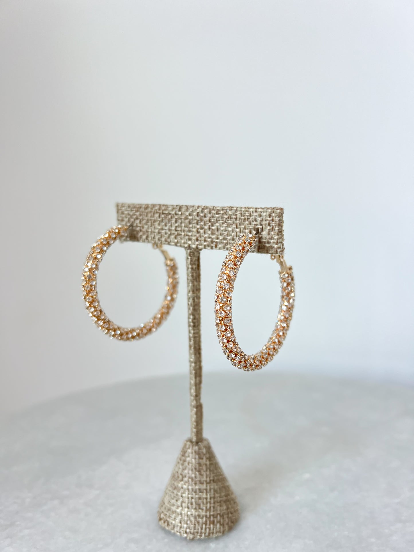 Sparkly Hoop Earrings