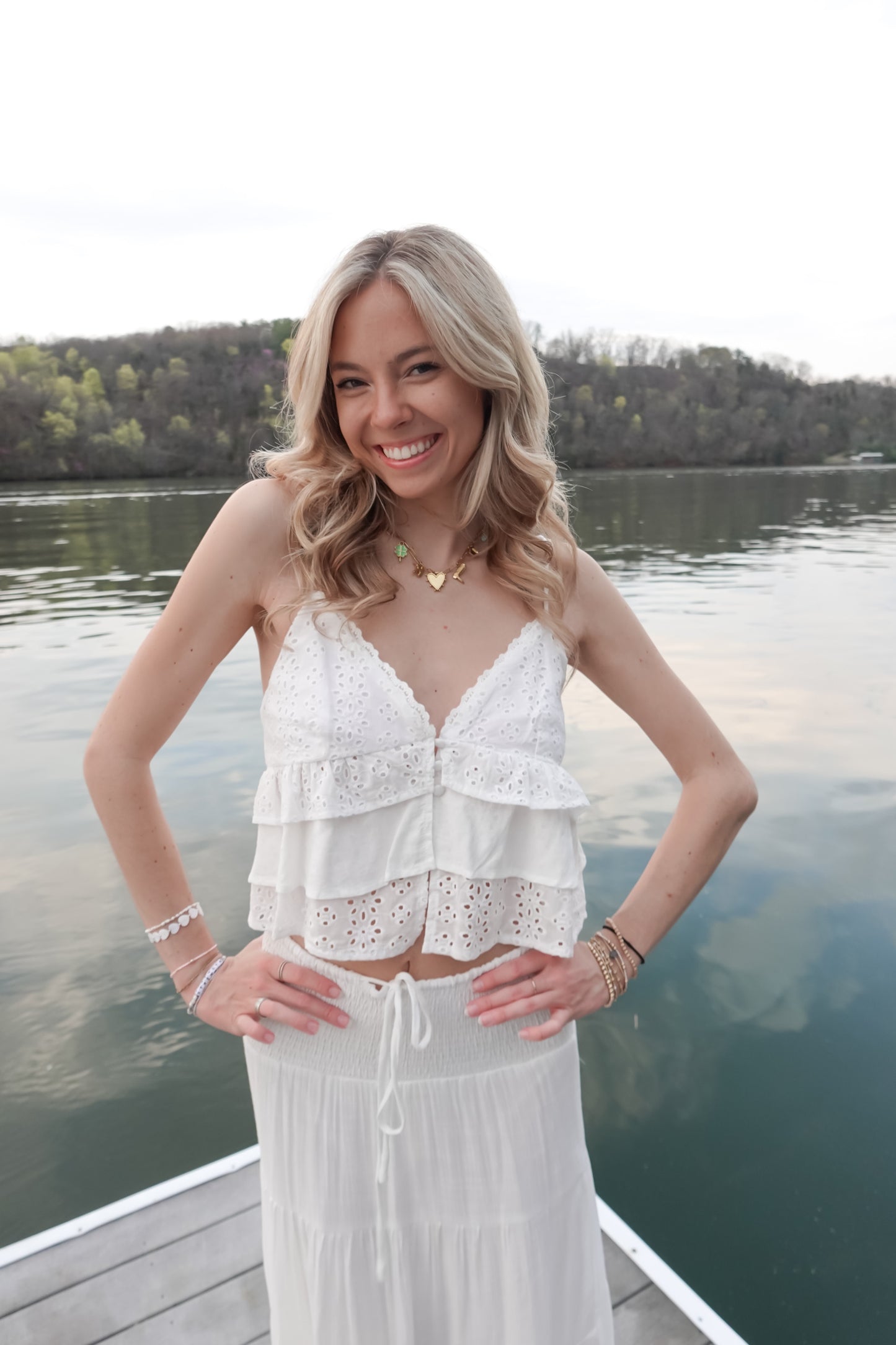Isla Eyelet Cami Tank