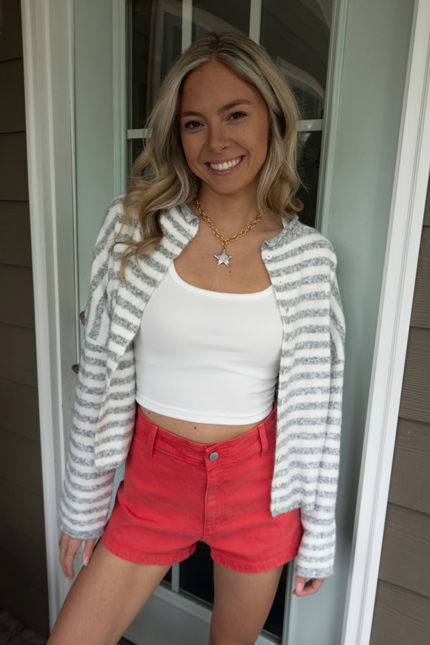 Demi Striped Cardigan