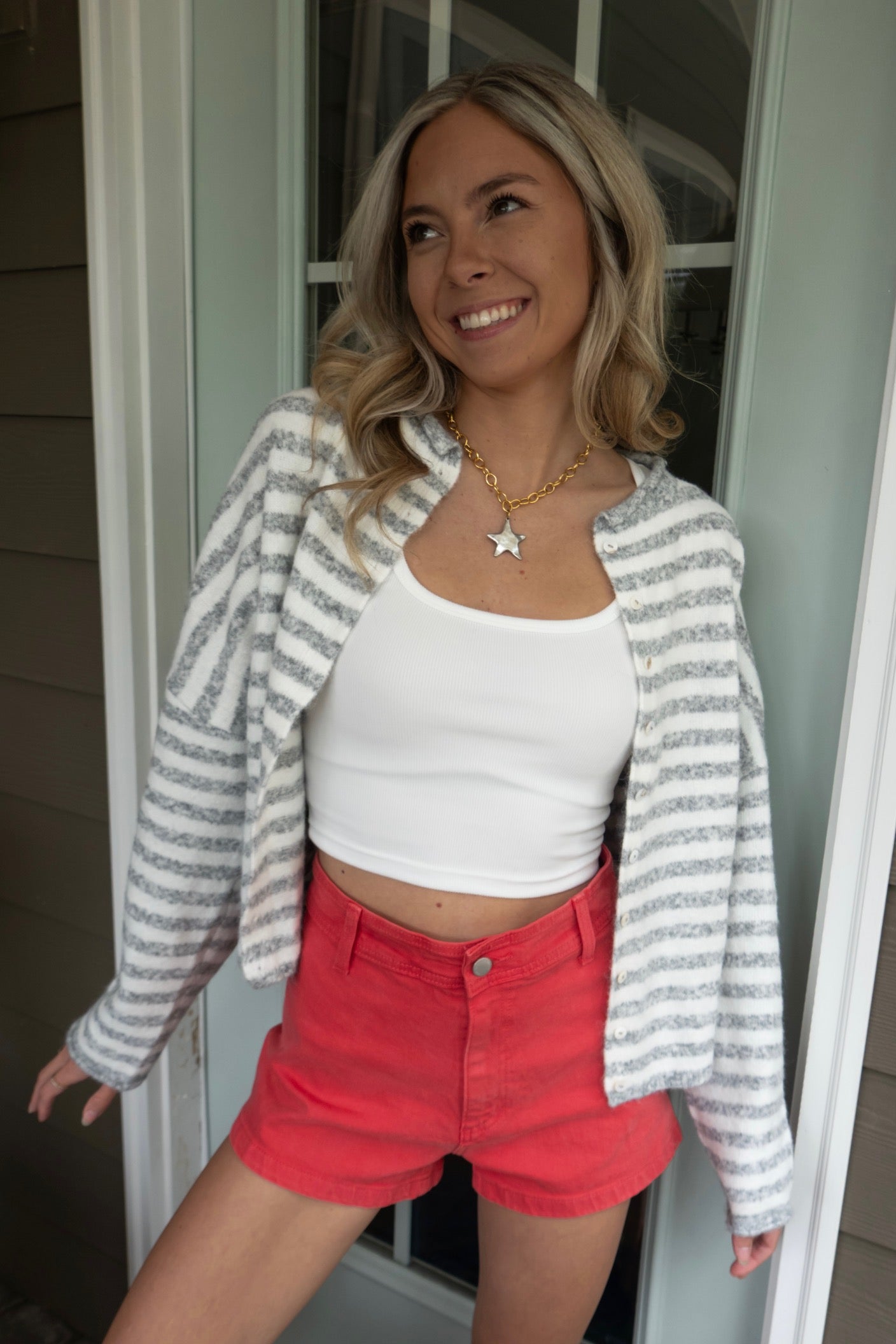 Demi Striped Cardigan