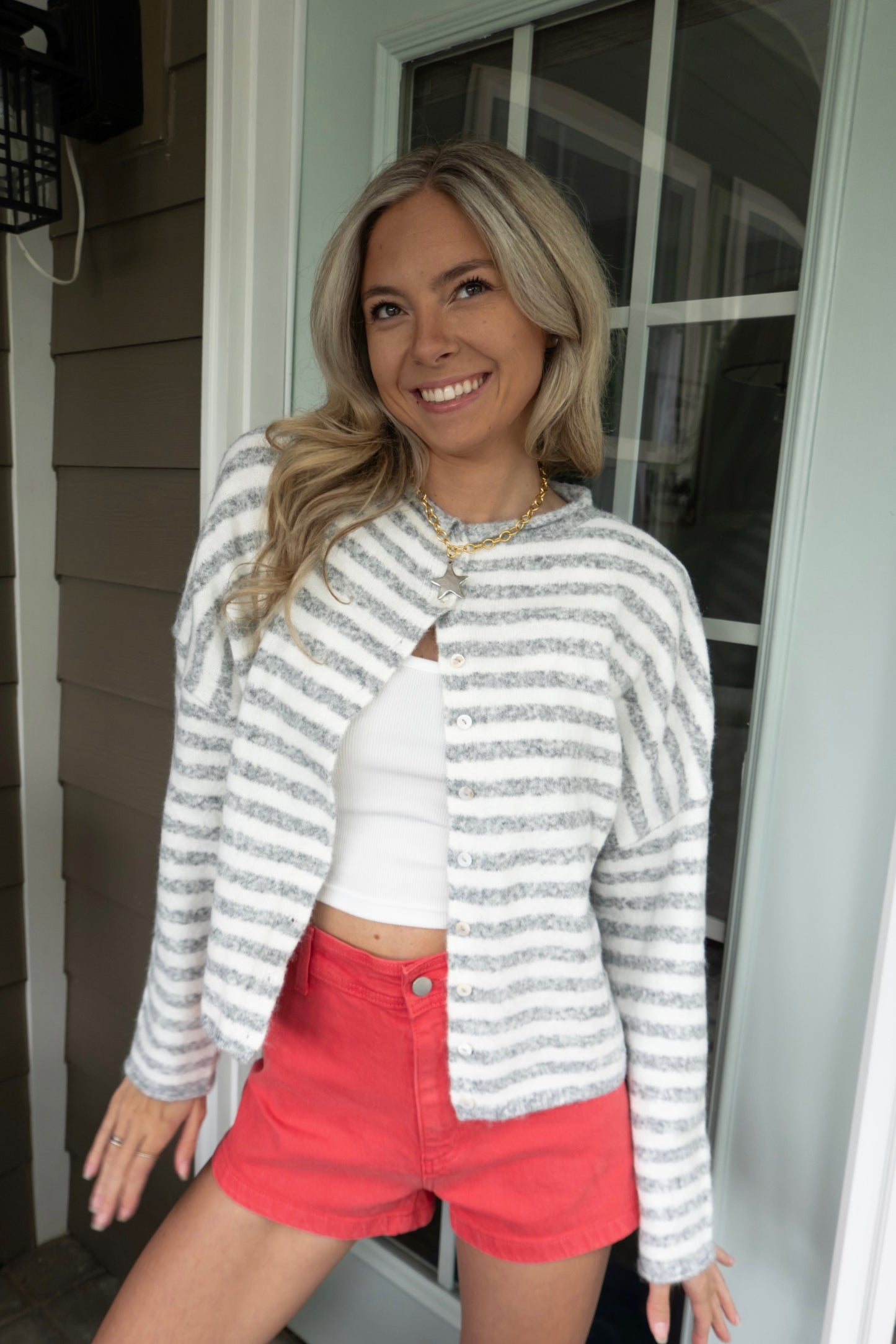 Demi Striped Cardigan