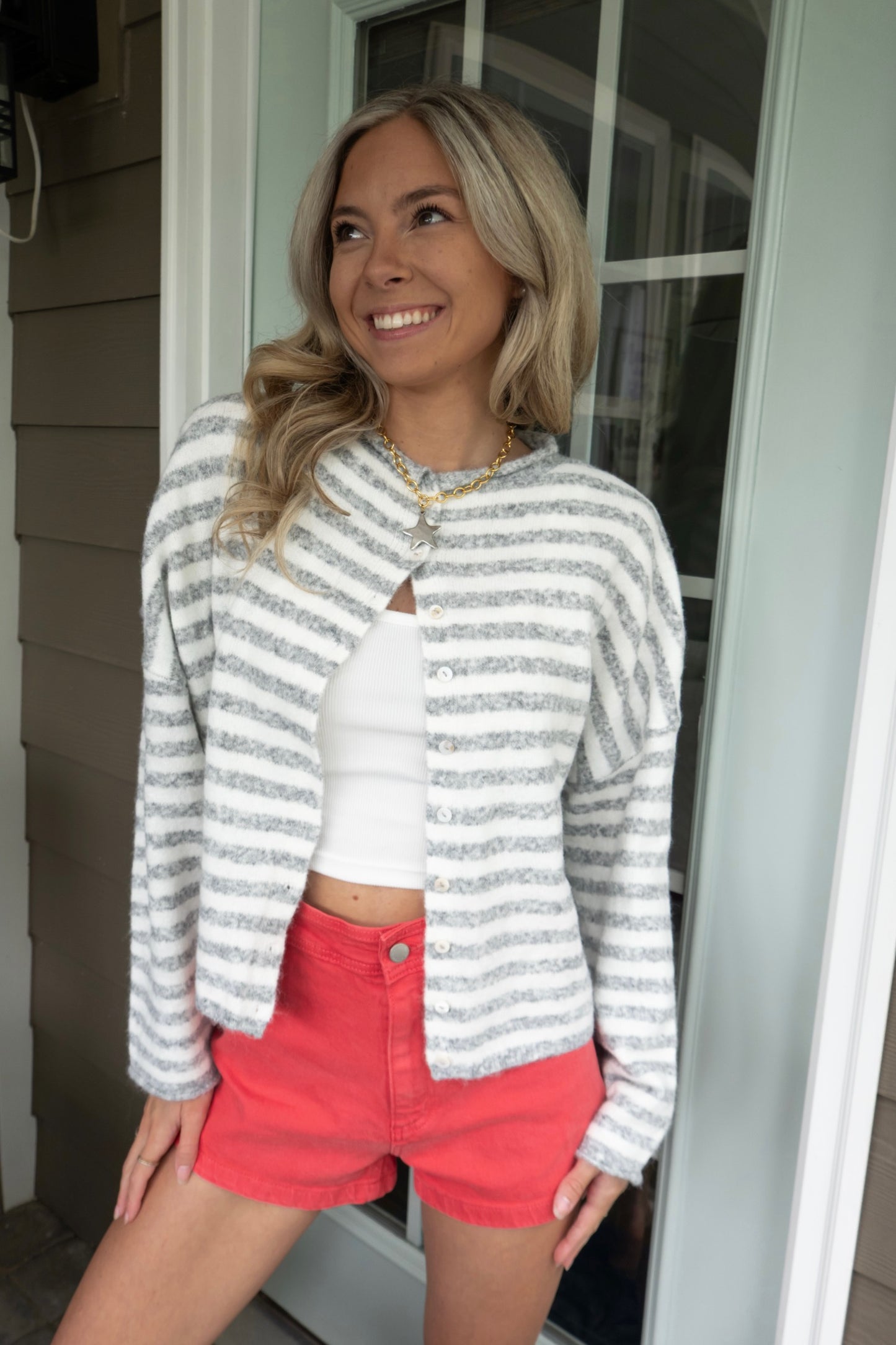 Demi Striped Cardigan
