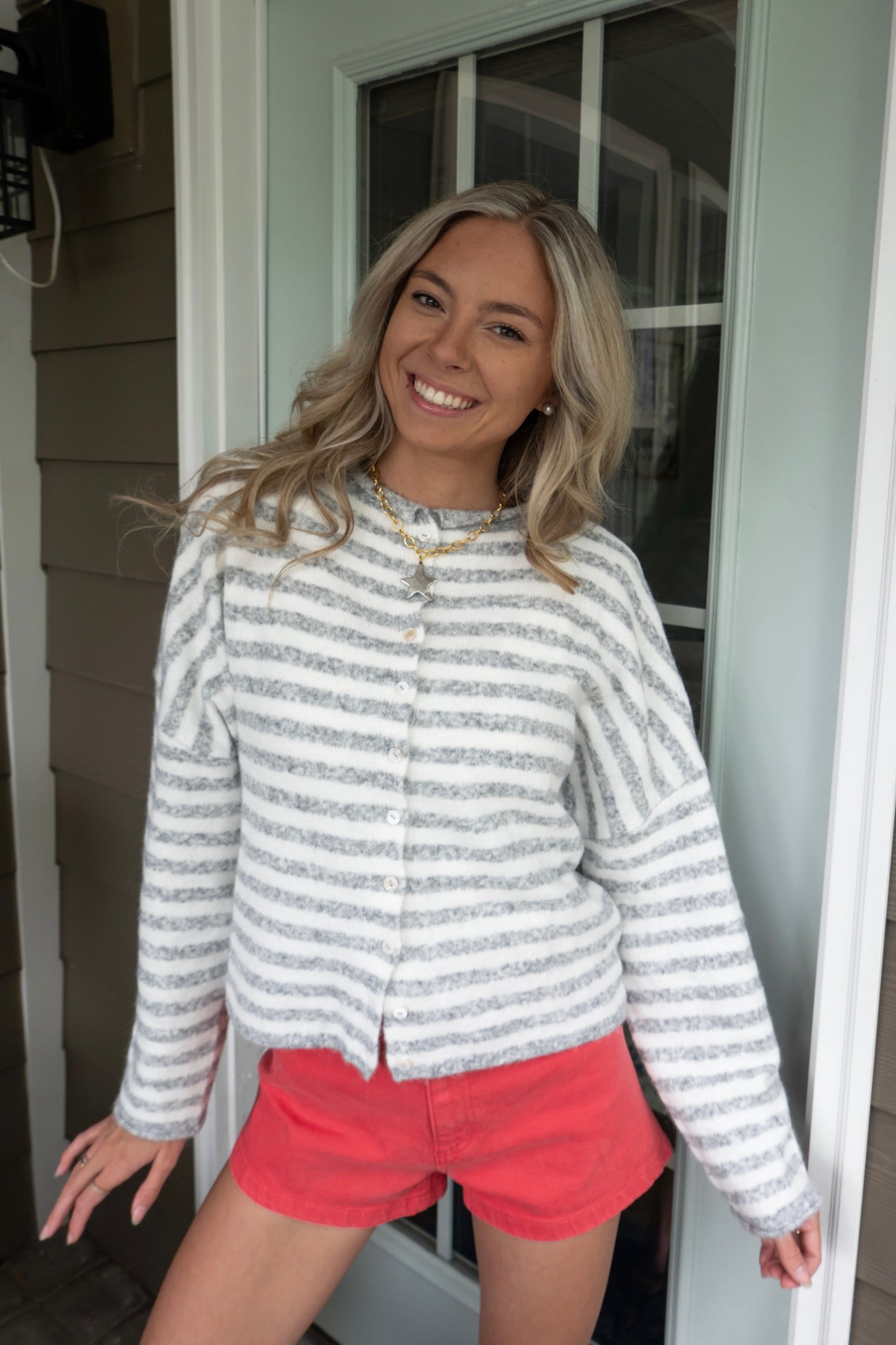 Demi Striped Cardigan
