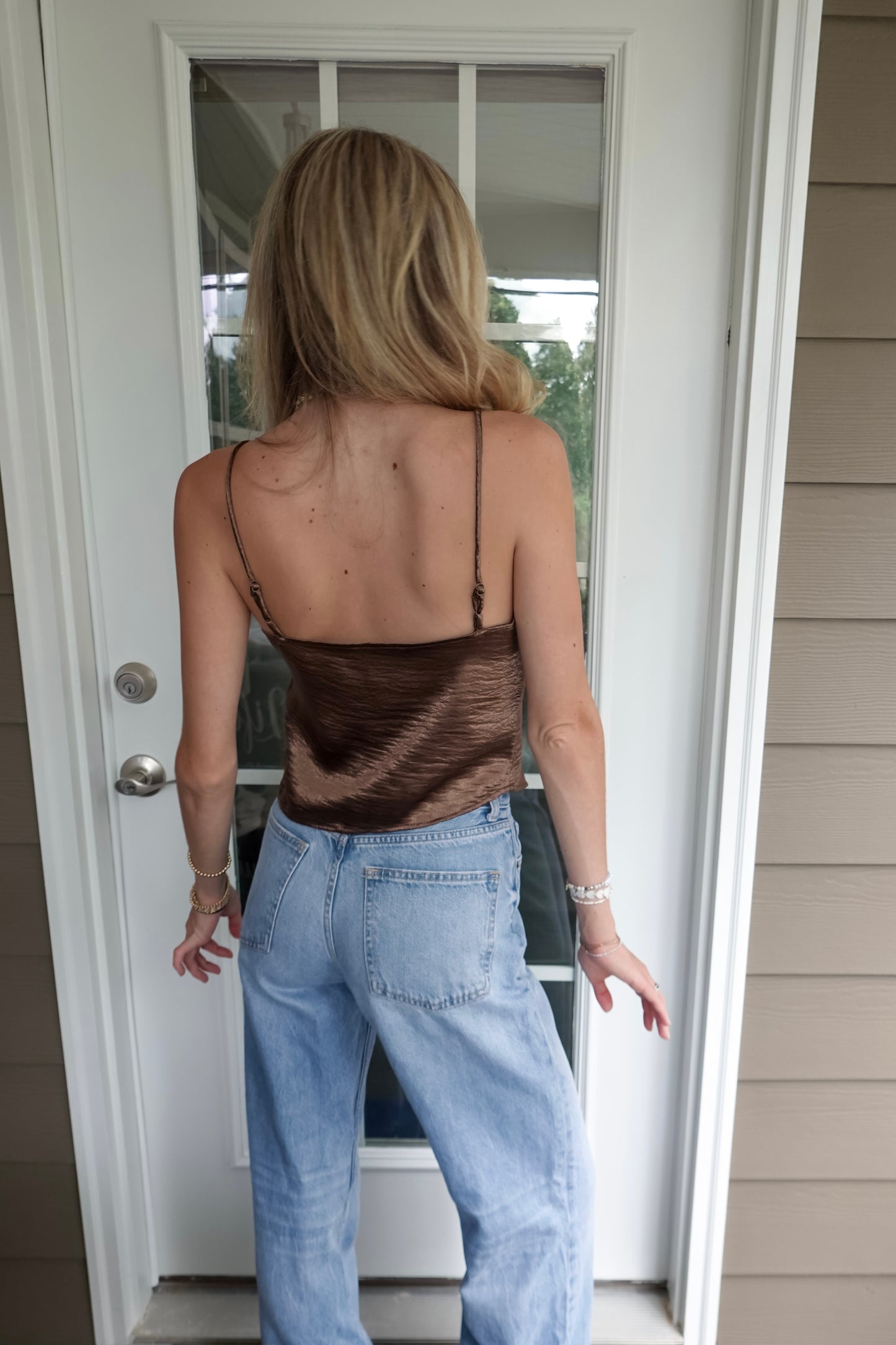 Ava Tie Front Tank Top