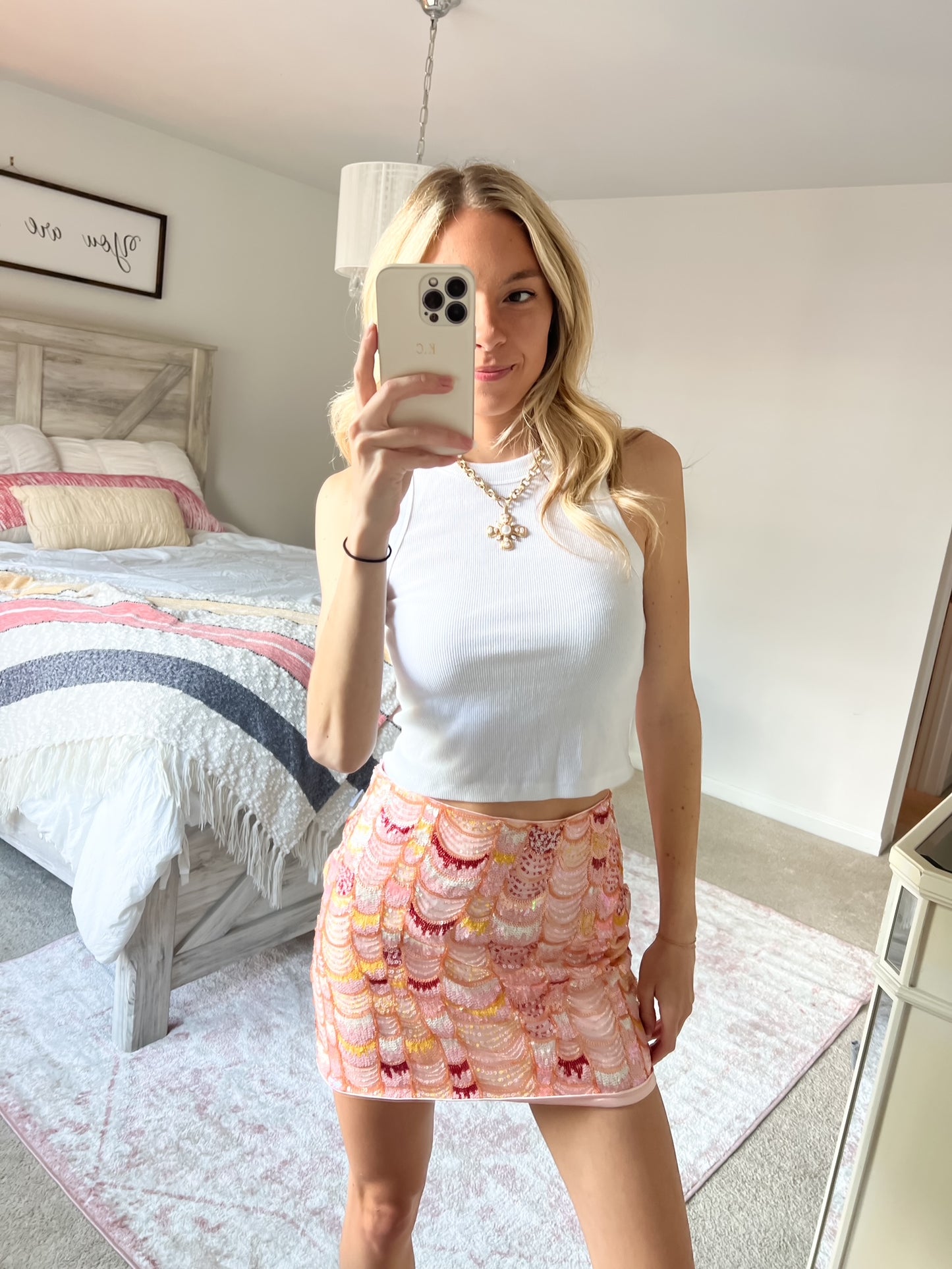 Tessa Sequin Mini Skirt