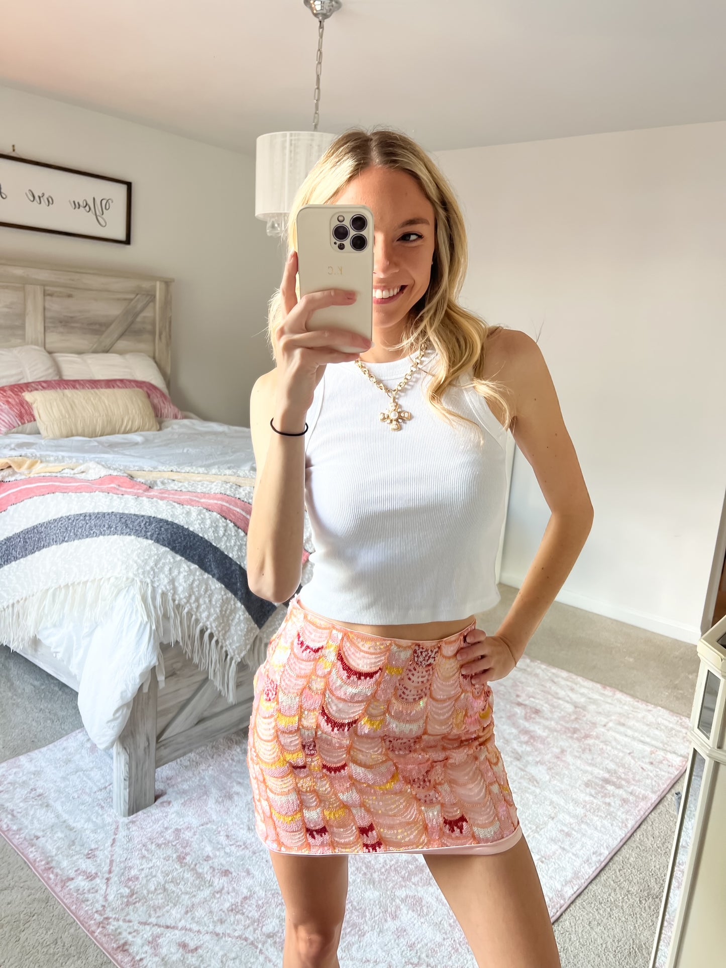 Tessa Sequin Mini Skirt