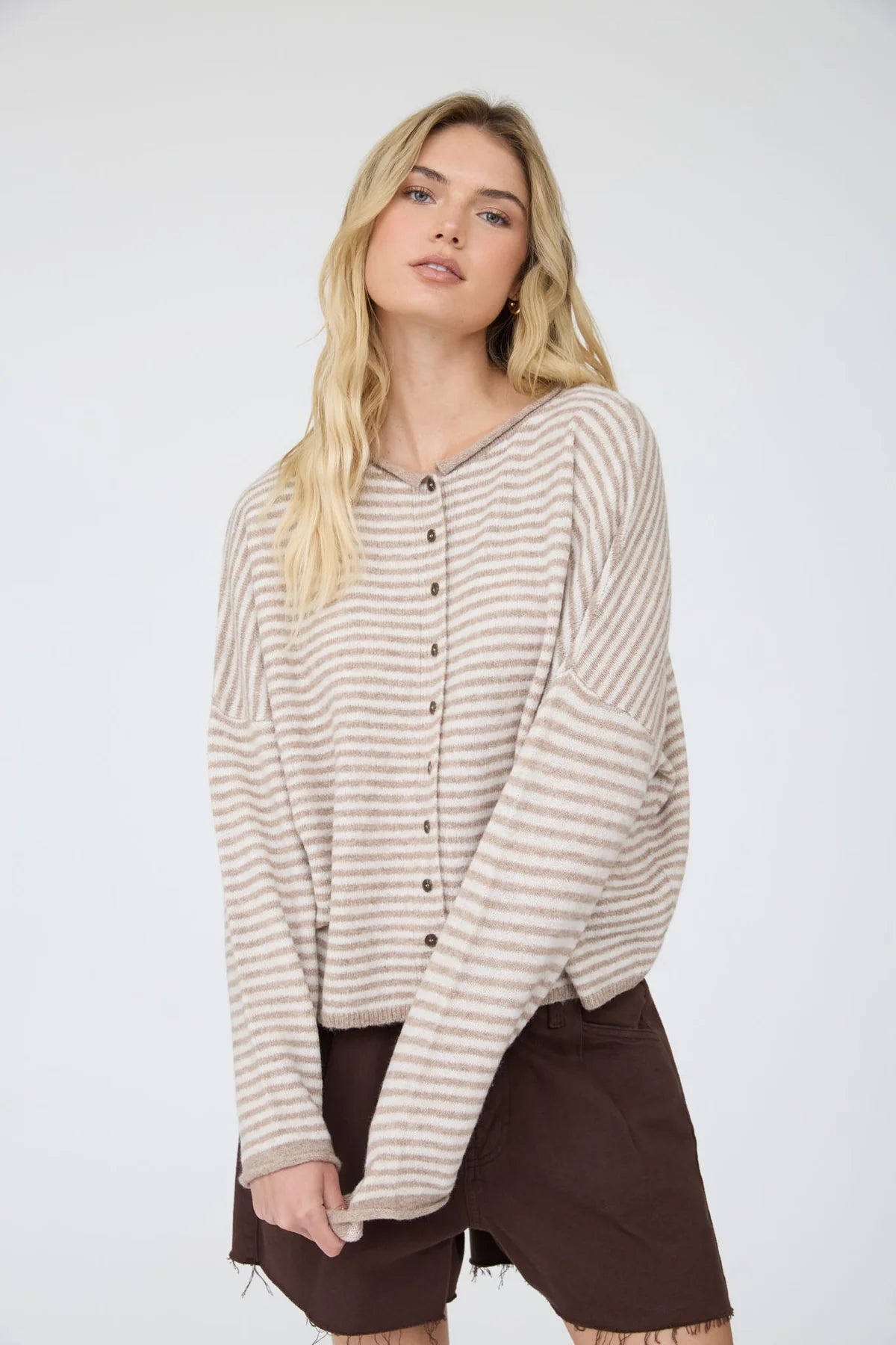 Demi Striped Cardigan