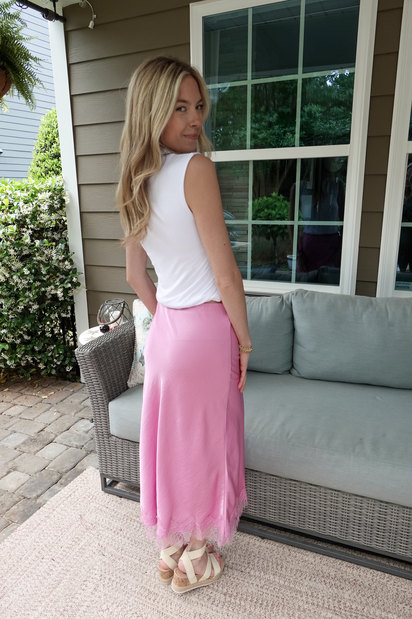 Layne Lace Midi Skirt