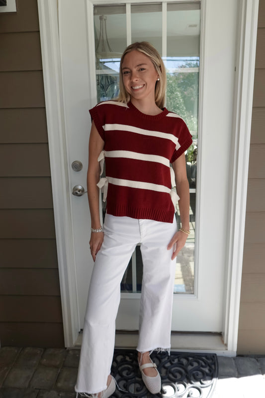 Katie Striped Sweater Top