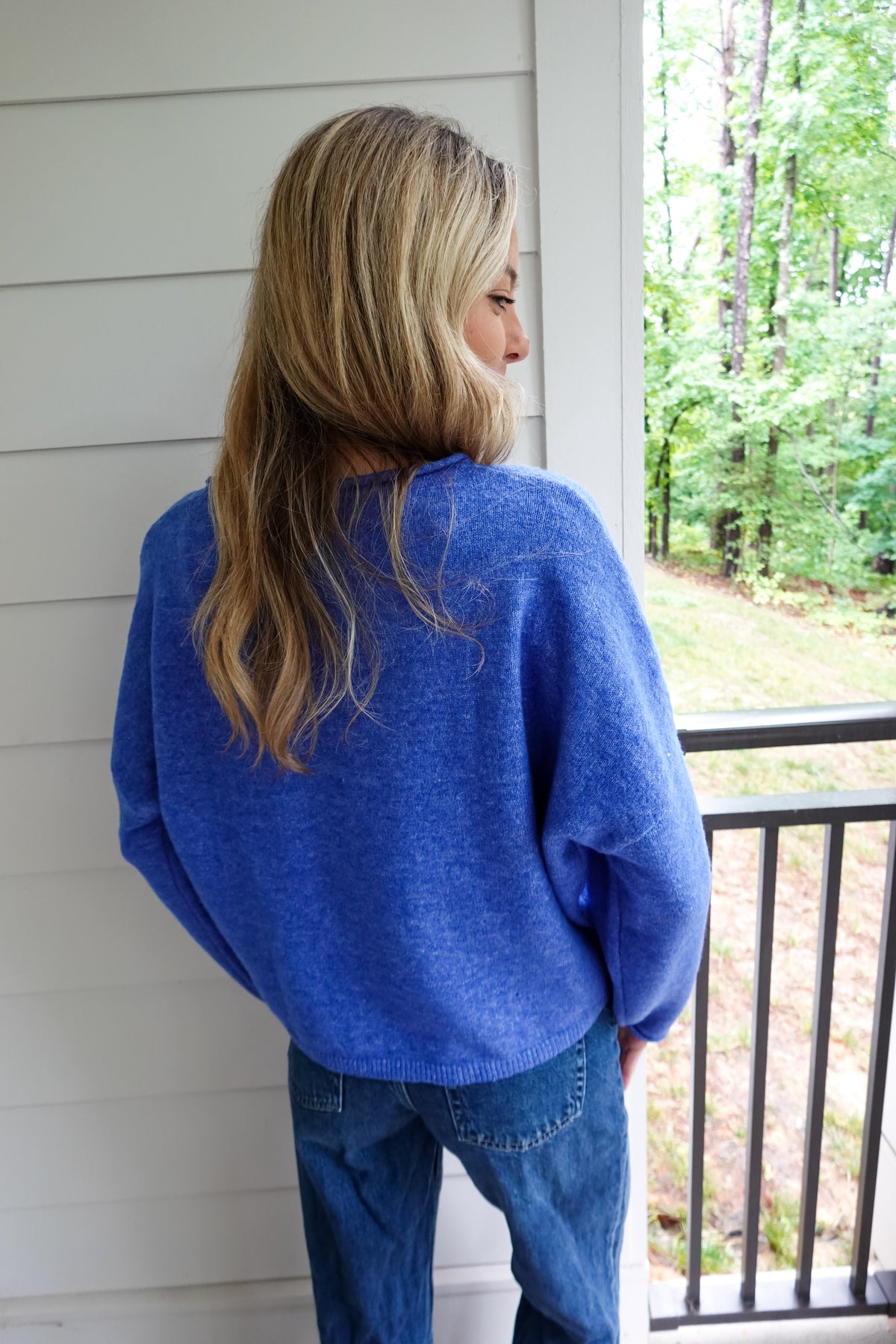 Kora Knit Sweater Blue