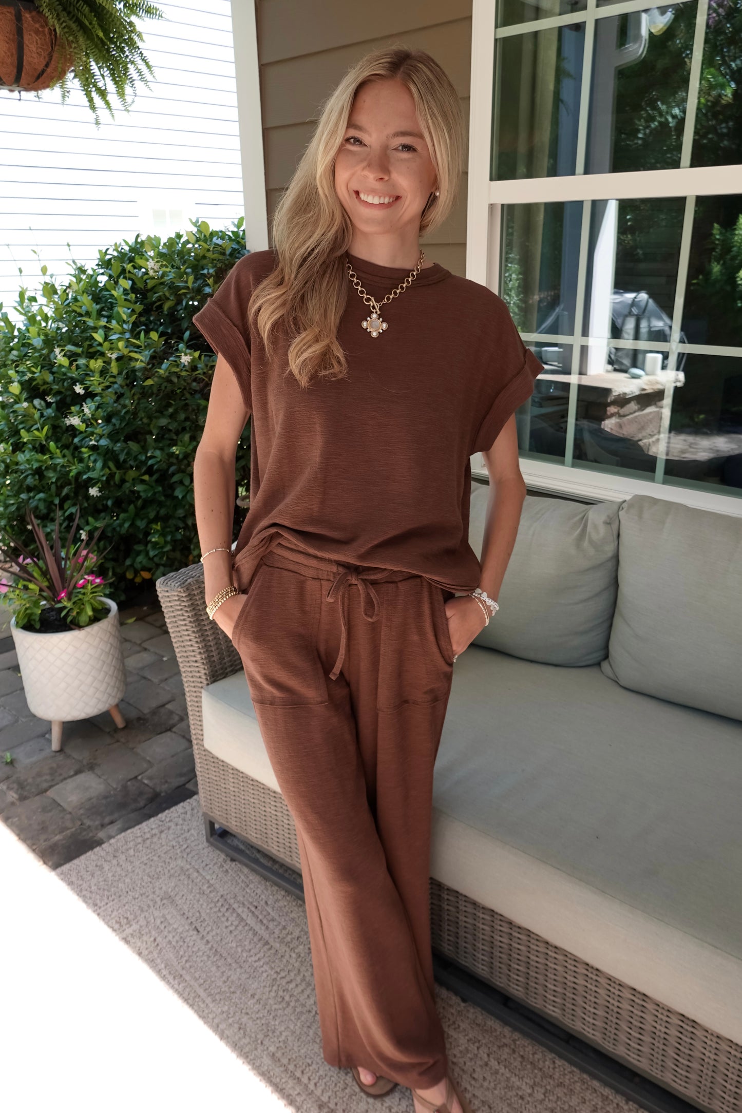 Blair Brown Matching Pant Set