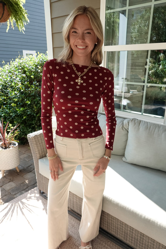Posie Polka Dot Long Sleeve