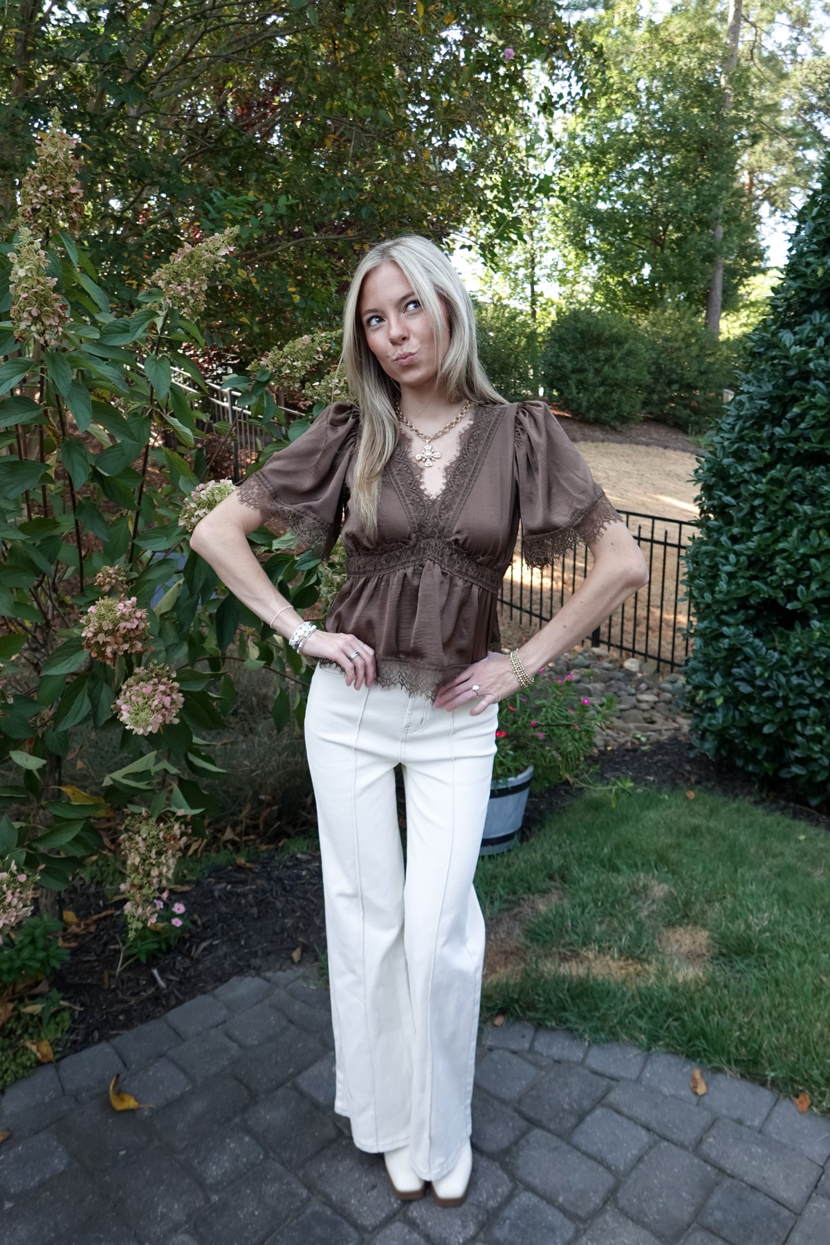 Natalie Brown Top