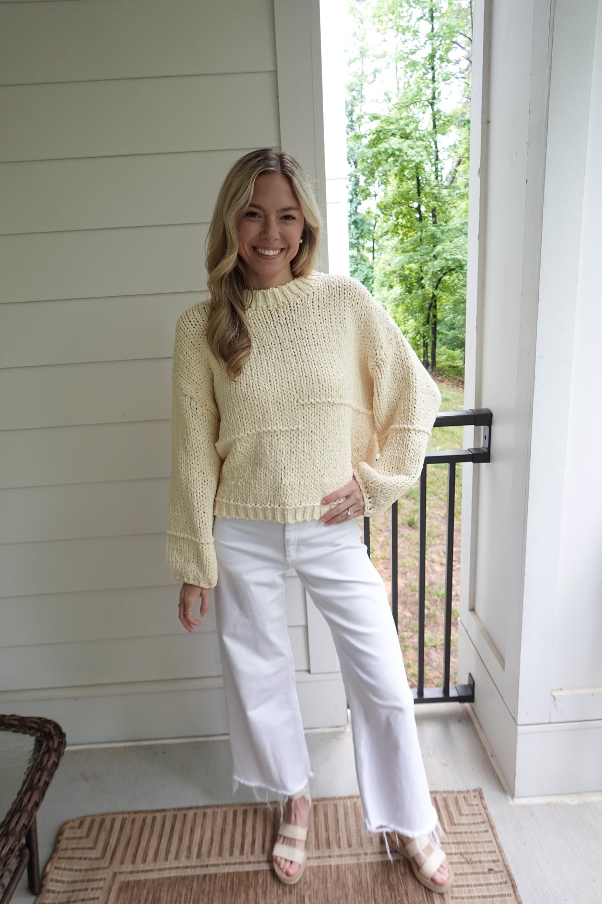 Cal Chunky Knit Yellow Sweater