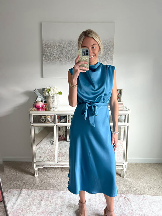 Estelle Cowl Neck Midi Dress