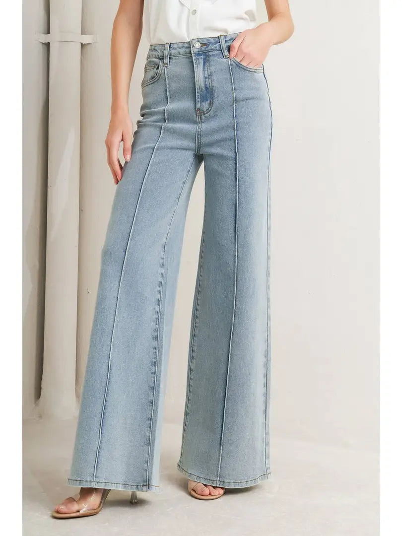 Quinn Wide Leg Denim Pant