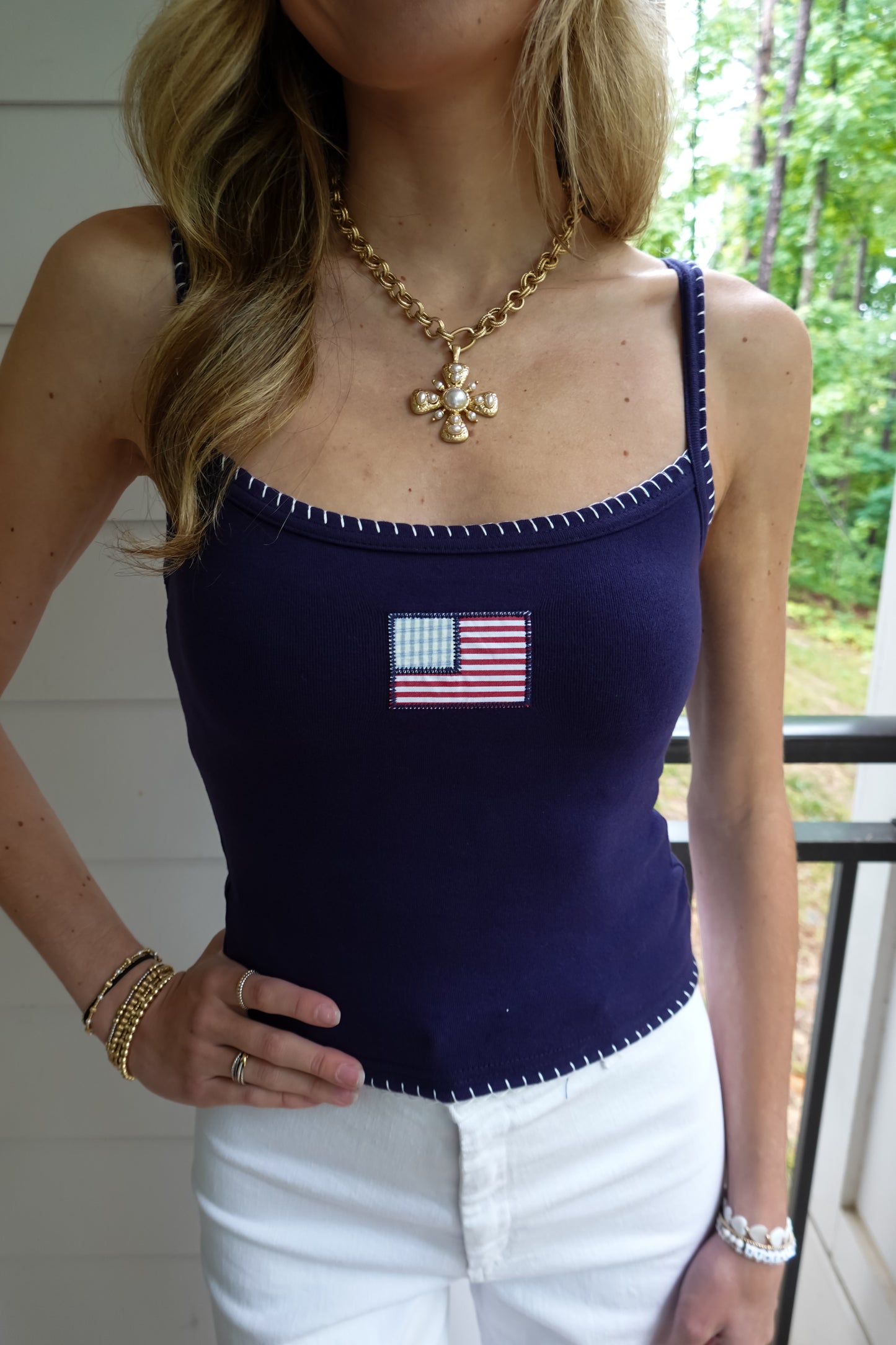 American Flag Tank Top