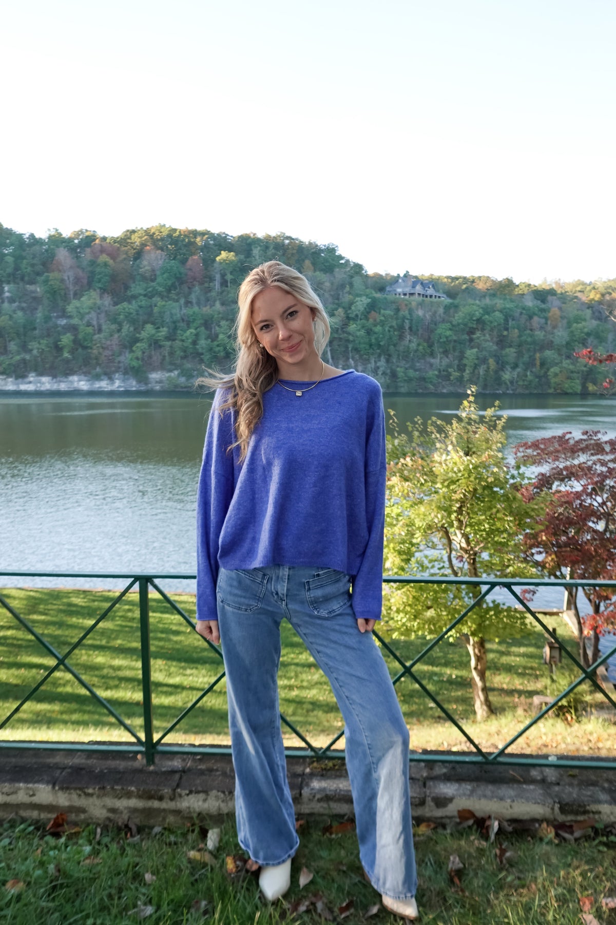 Kora Knit Sweater Blue