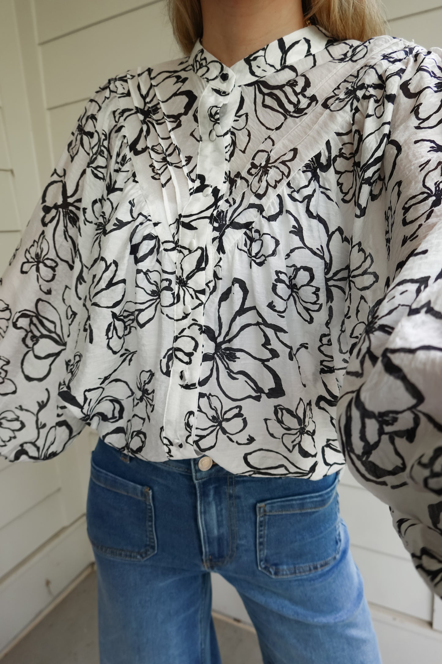 Fay Floral Long Sleeve Top