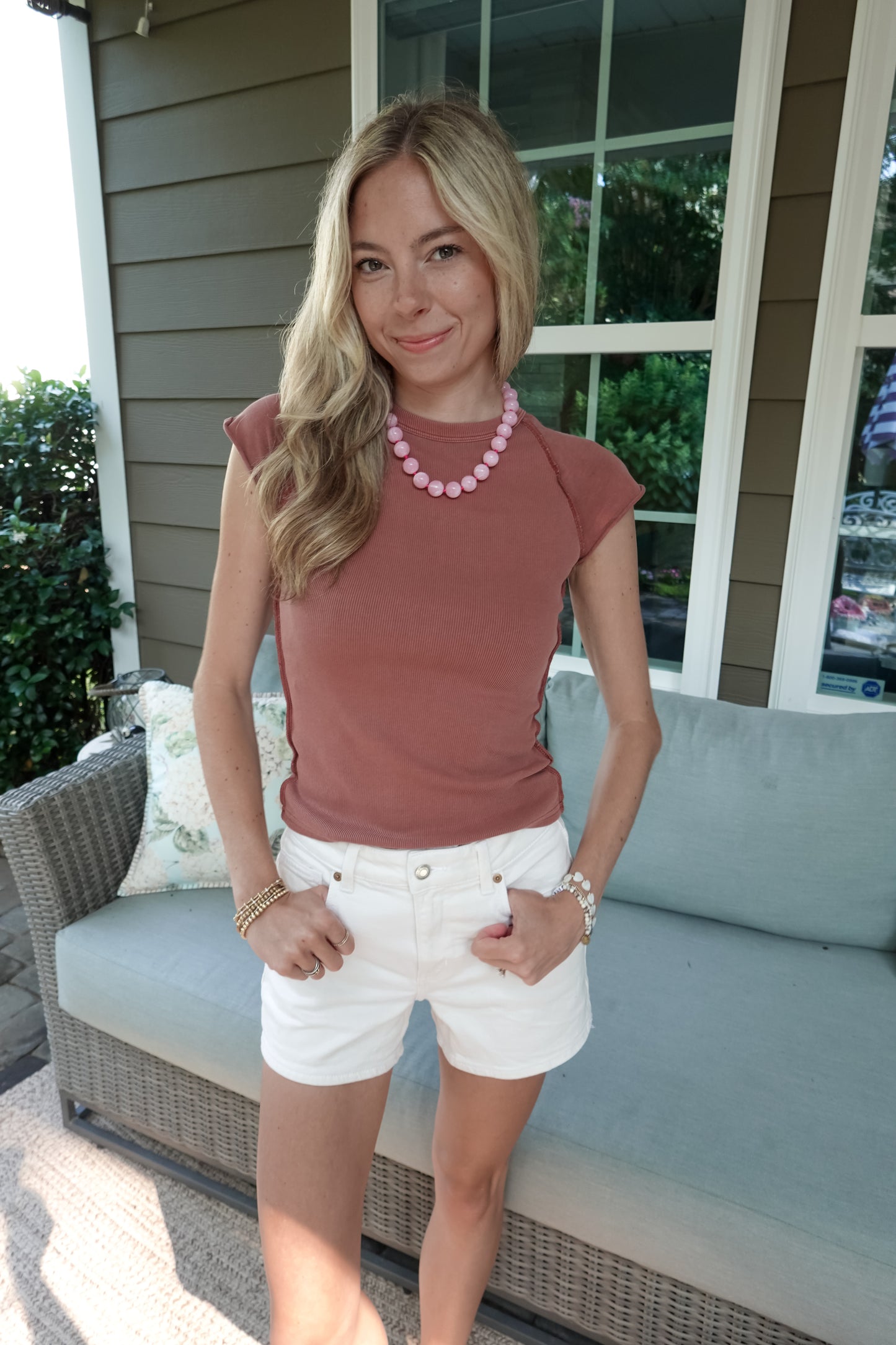 Nora Short Sleeve Knit Top