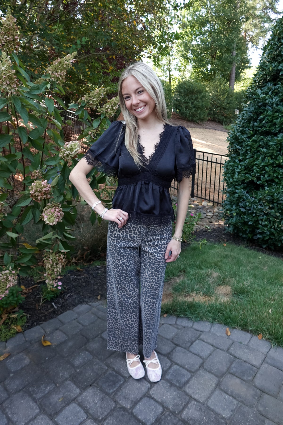 Natalie Black Top