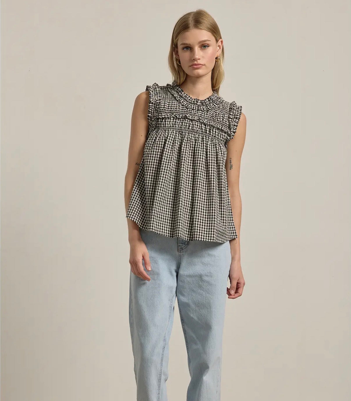 Gabby Gingham Top