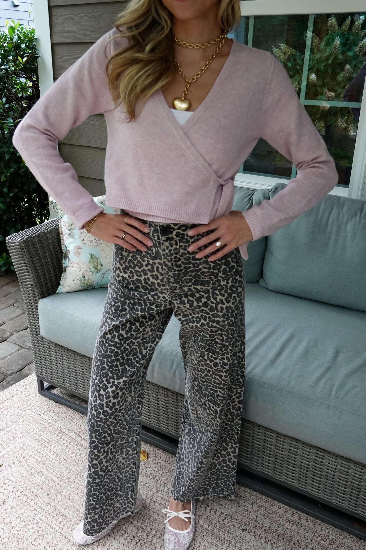 Zoe Leopard Wide Leg Pants