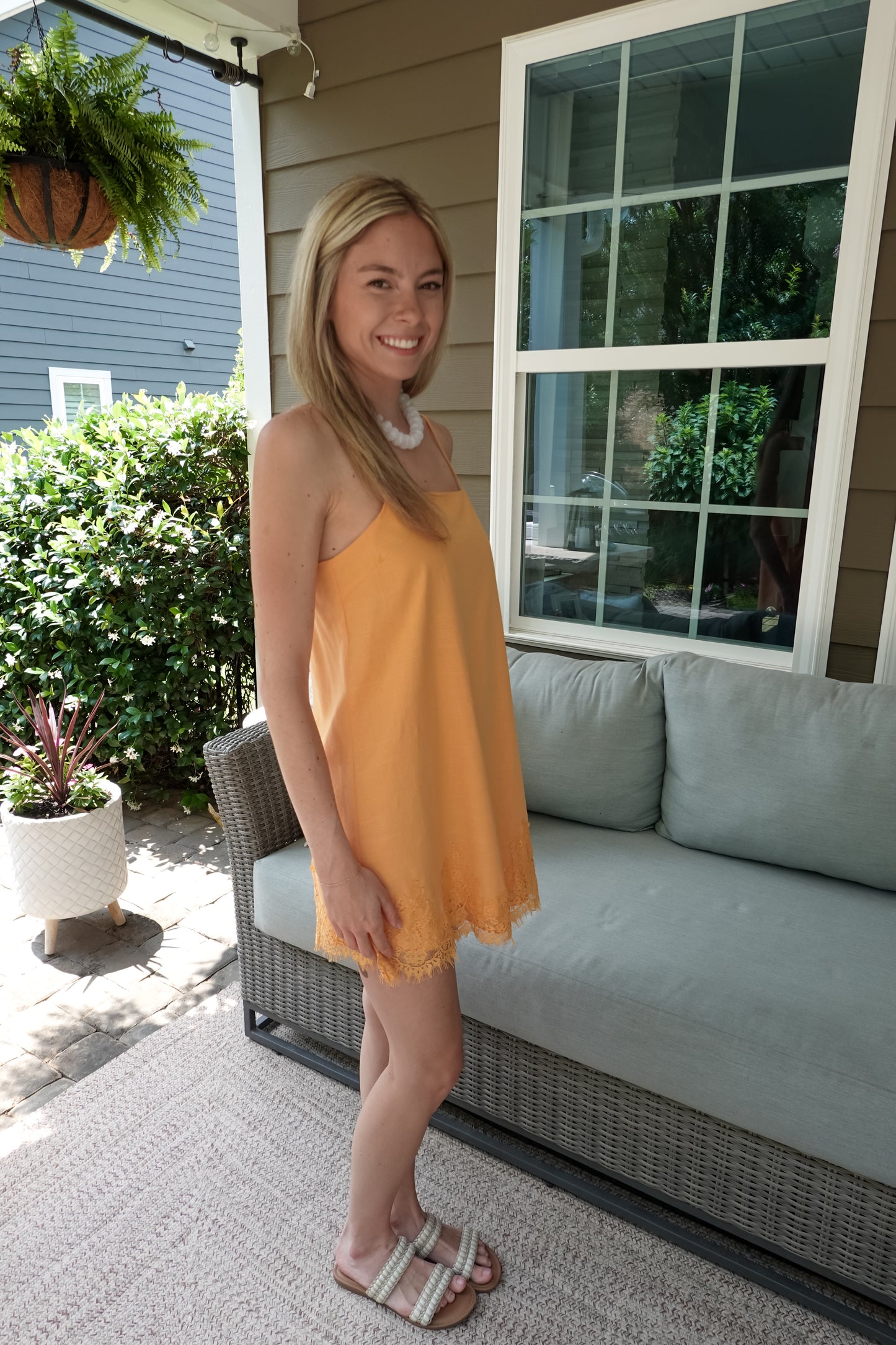 Lace Mini Shift Dress
