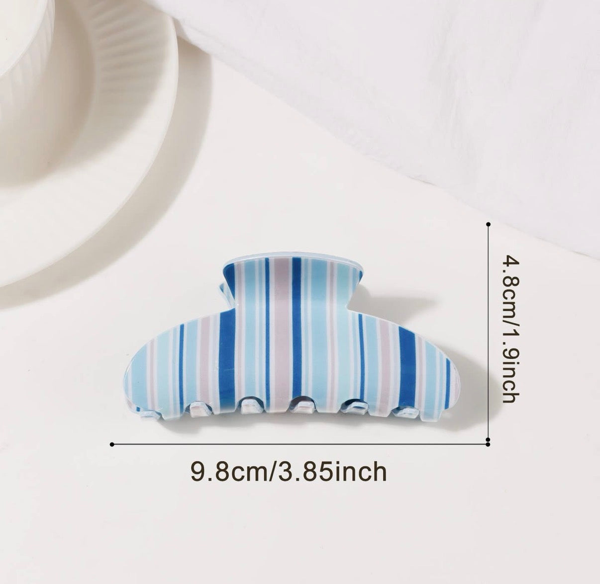 Vertical Stripe Claw Clips
