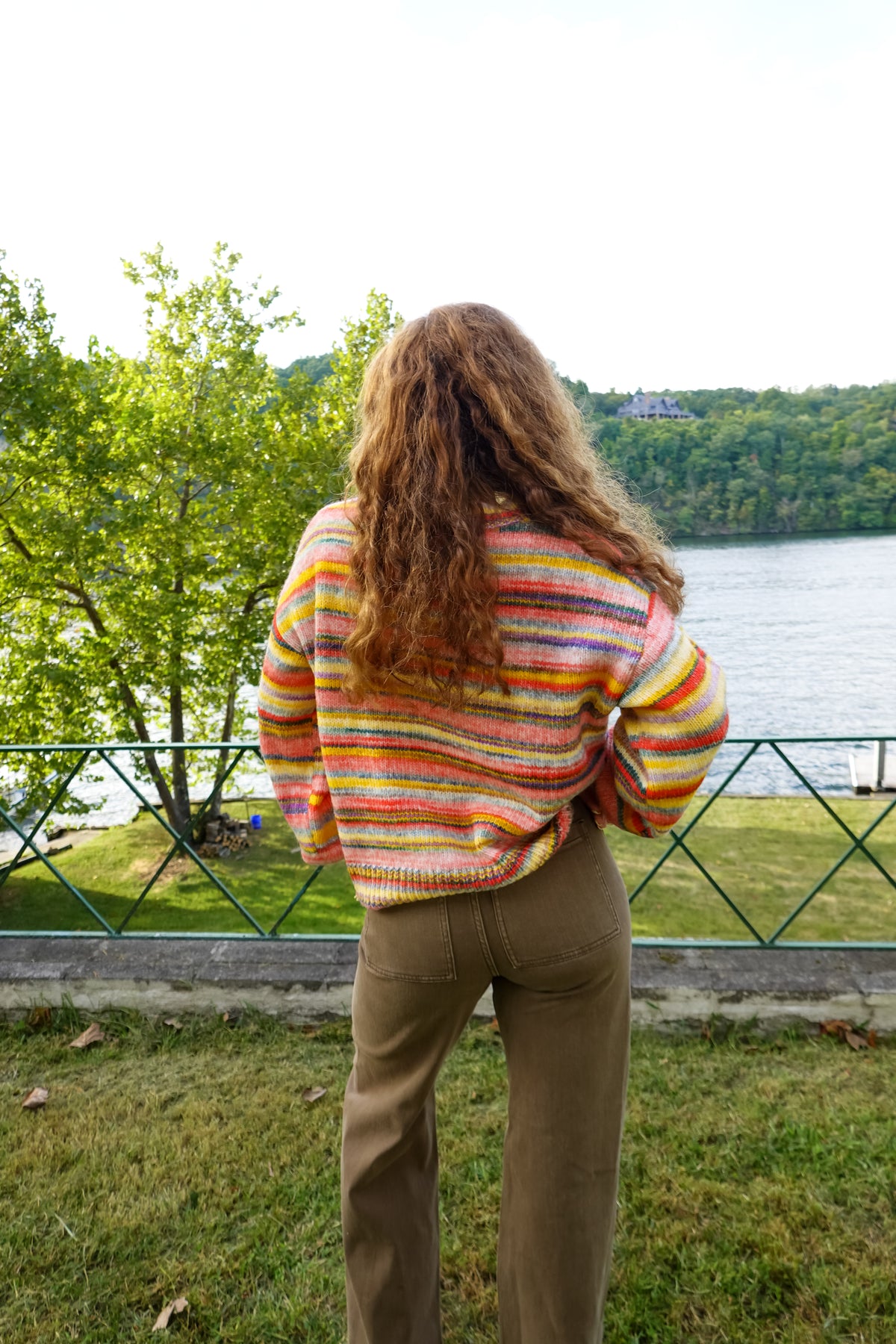 Sunrise Cotton Candy Stripe Sweater