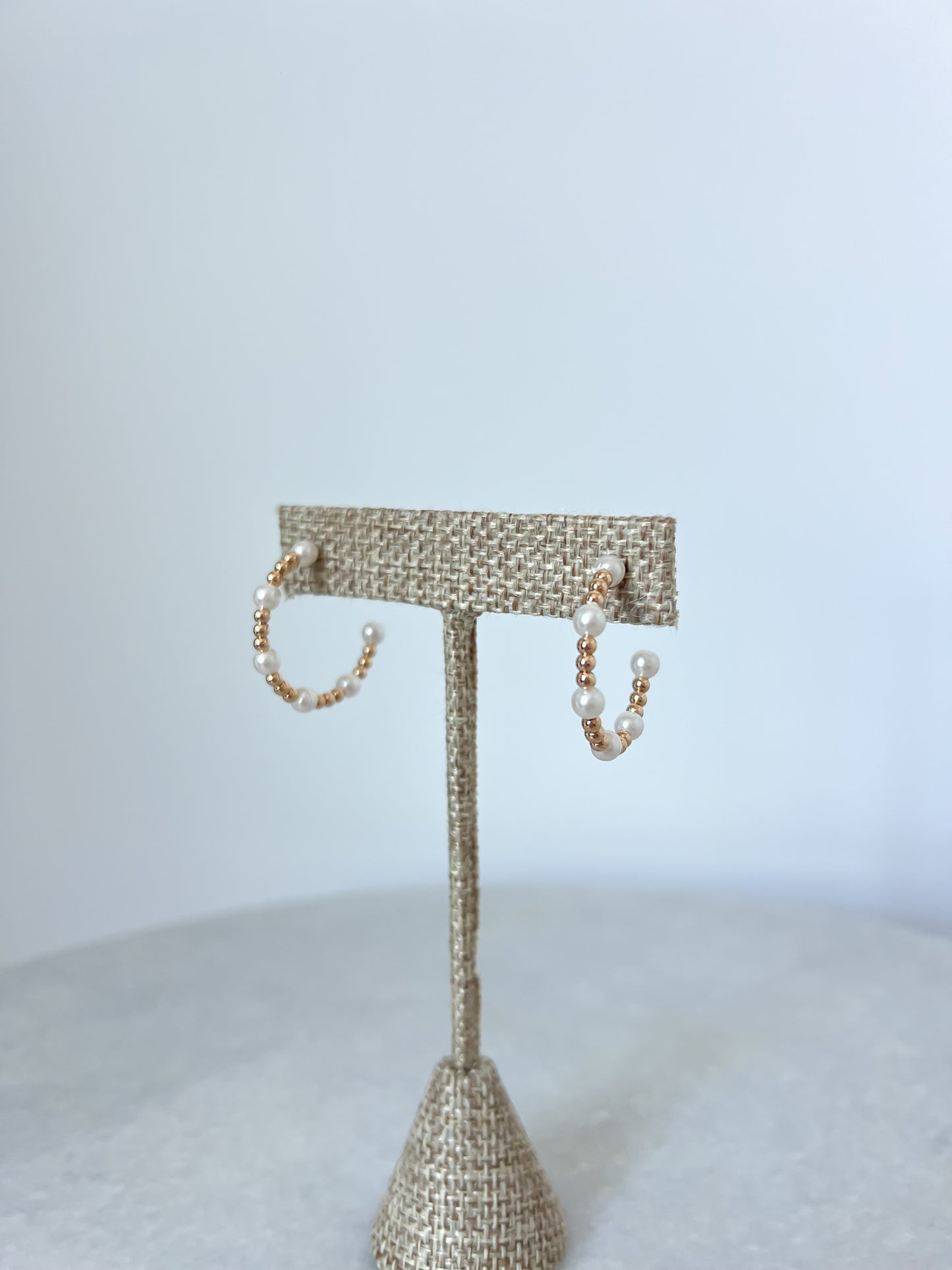 Beaded Hoop Earrings