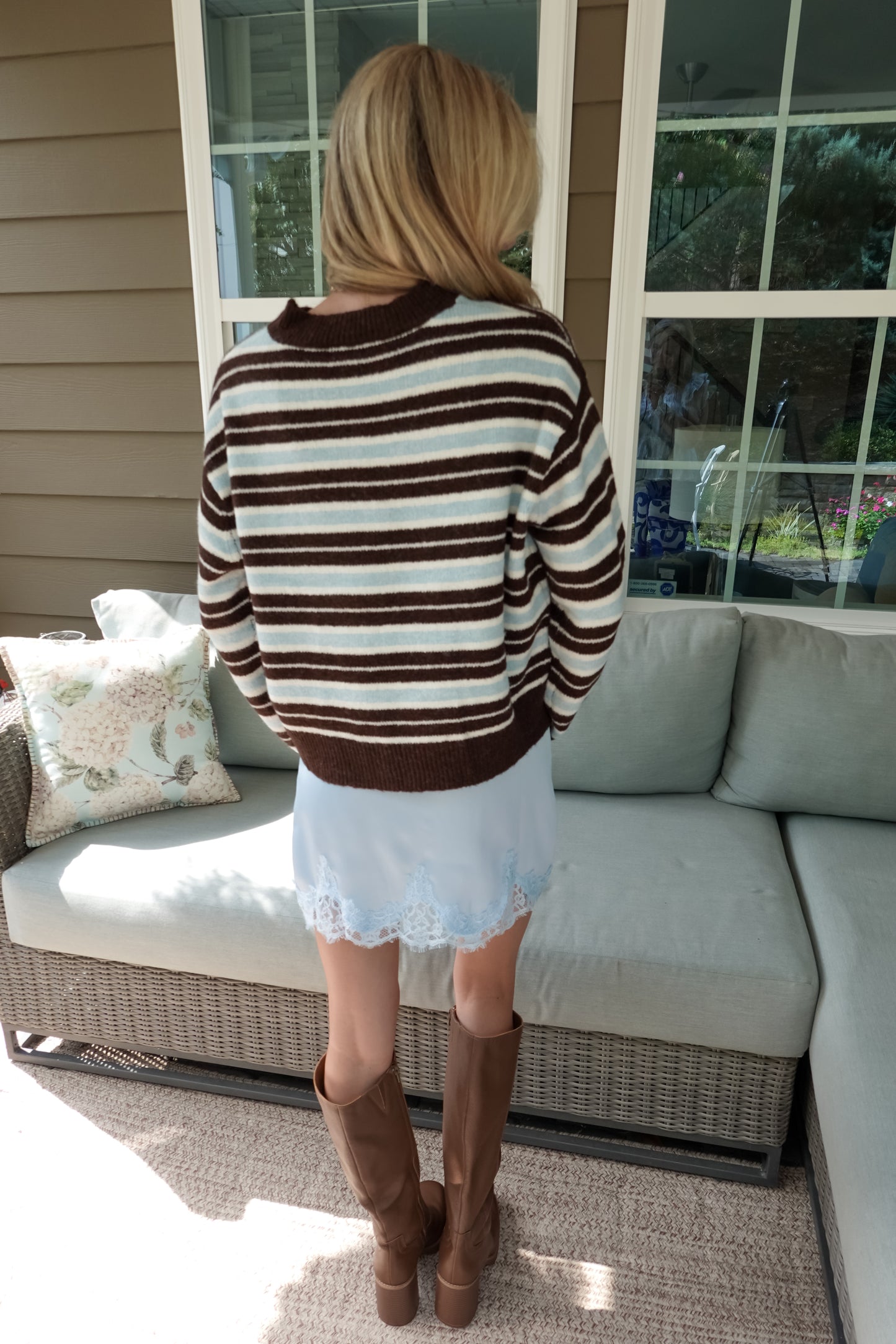 Lace Trim Satin Mini Skirt