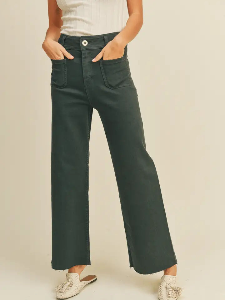 Zoe Straight Wide Leg Pants