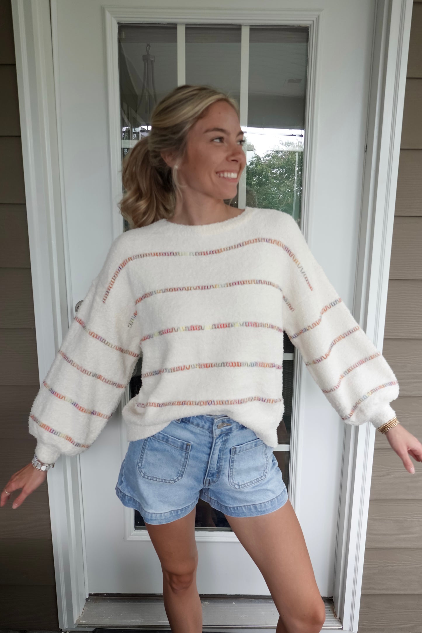 Joyful Fuzzy Sweater