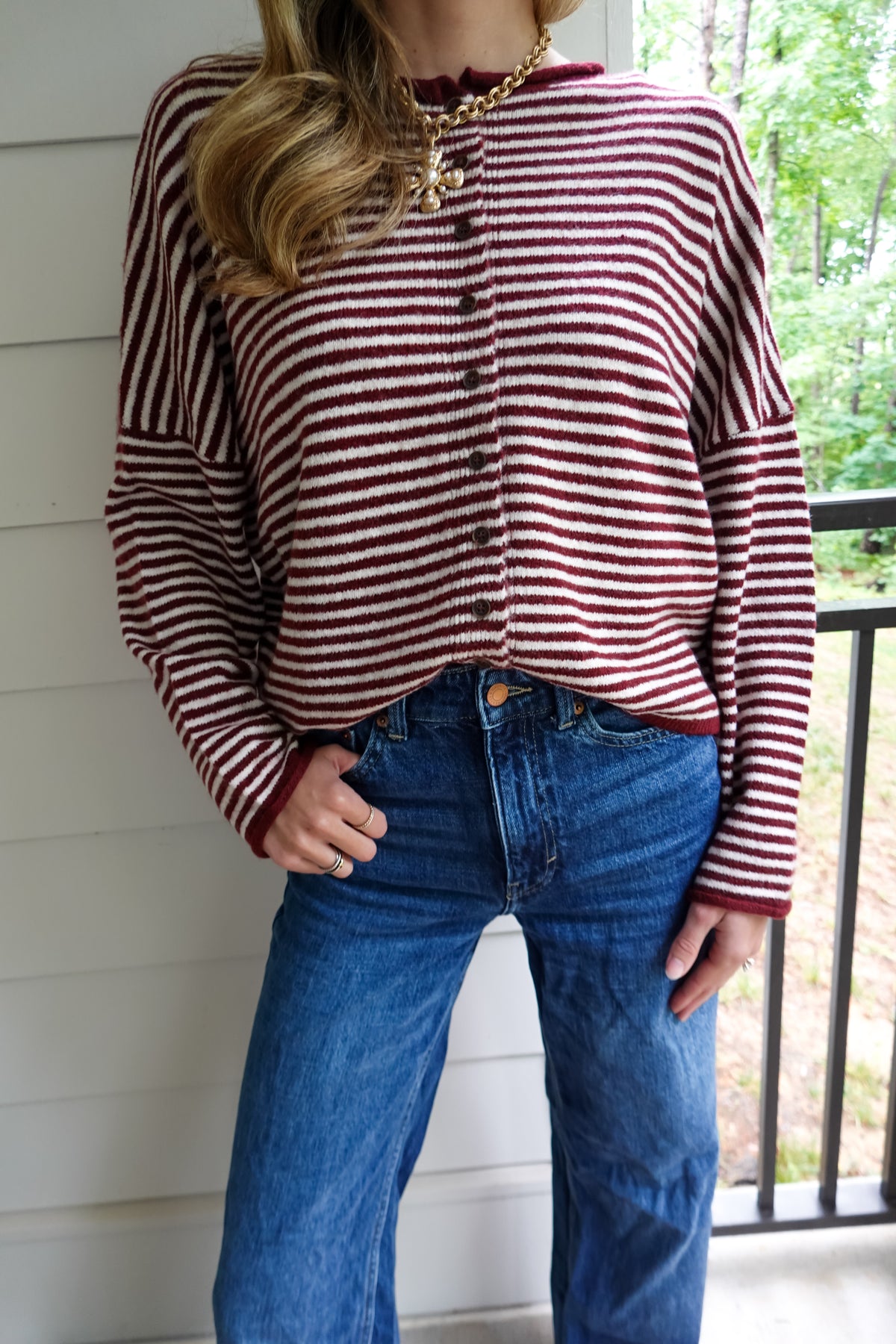 Demi Striped Cardigan
