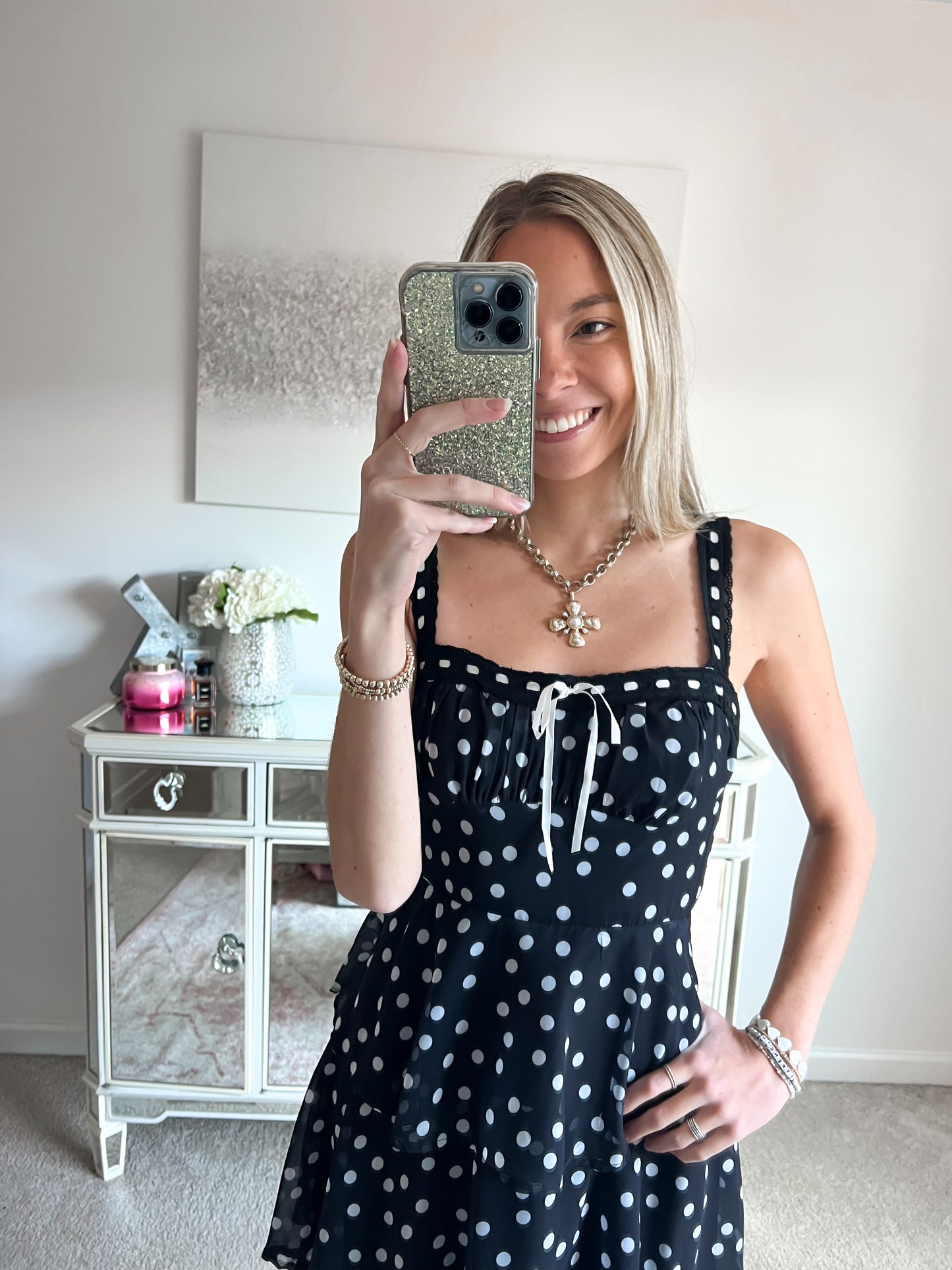 Poppy Polka Dot Maxi Dress