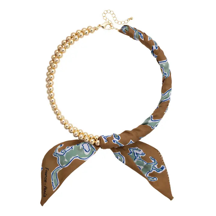 Winnie Beaded Scarf Necklace