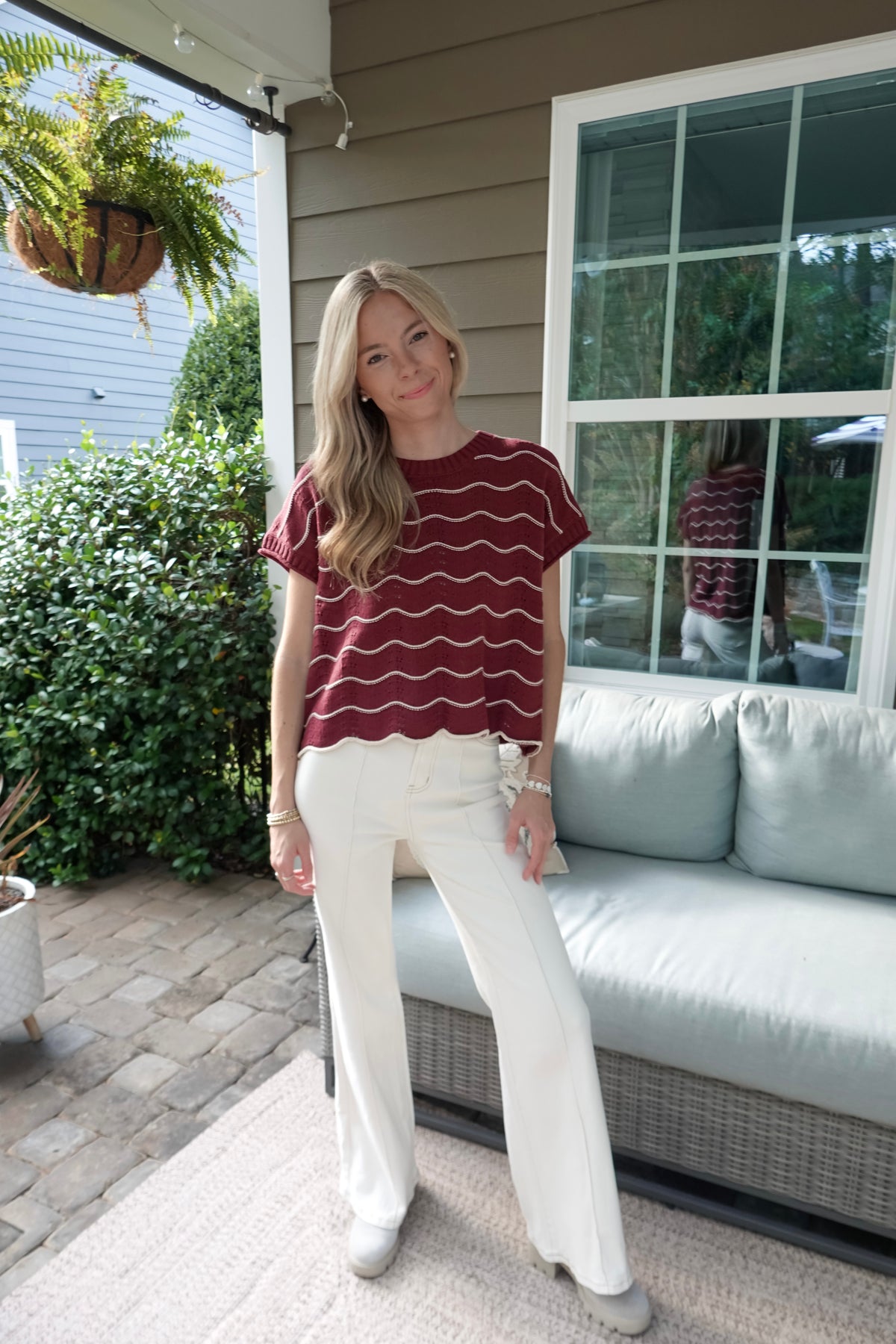 Katie Striped Sweater Top