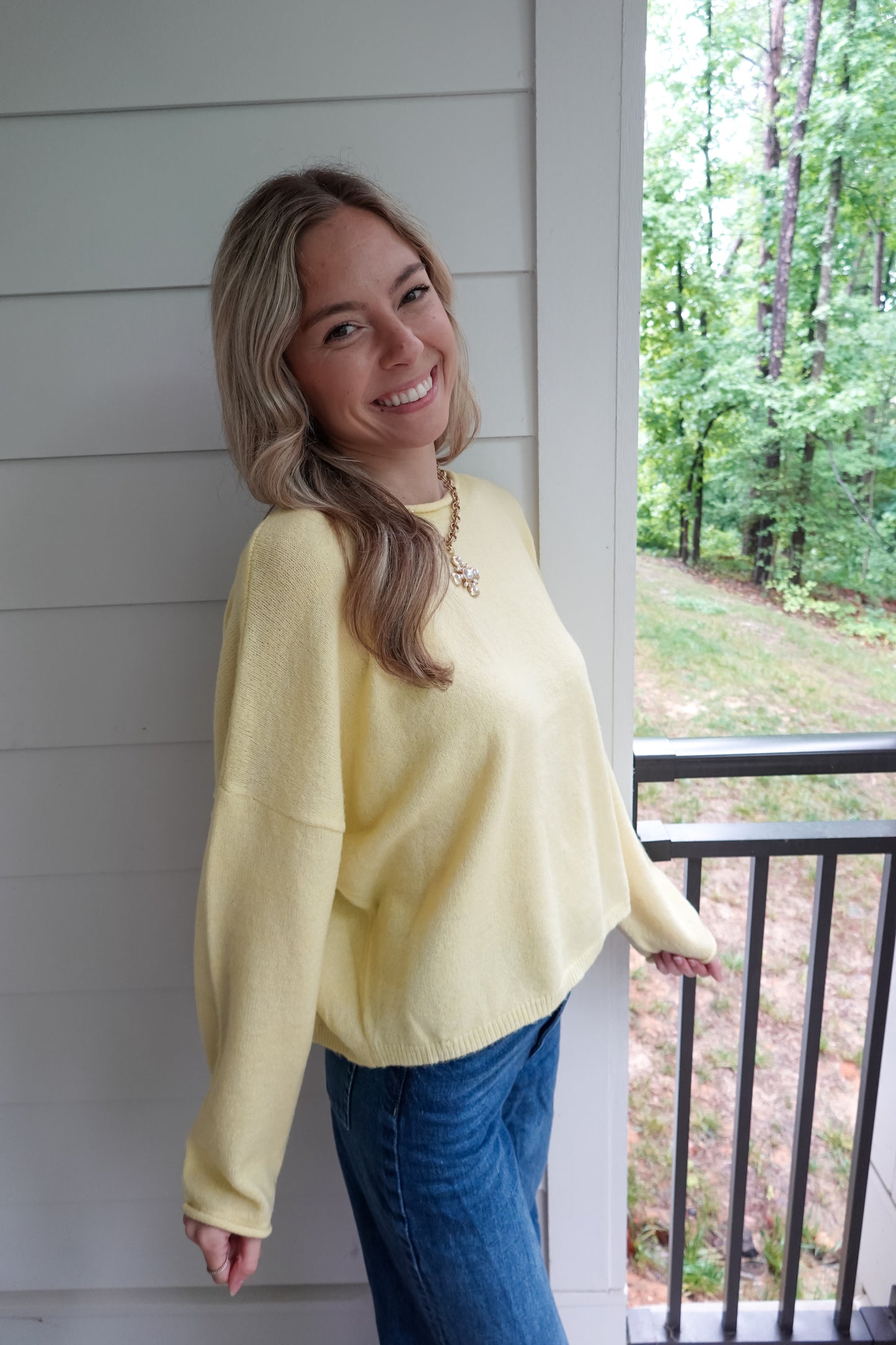 Kora Knit Sweater Yellow