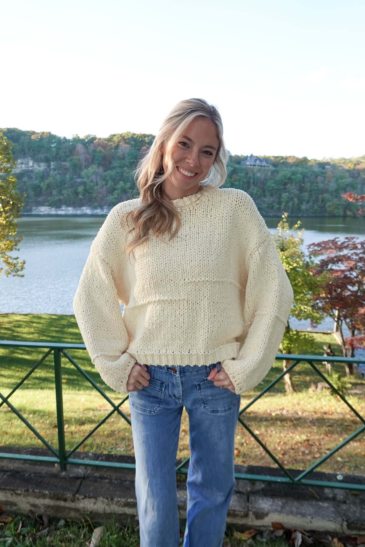 Cal Chunky Knit Yellow Sweater