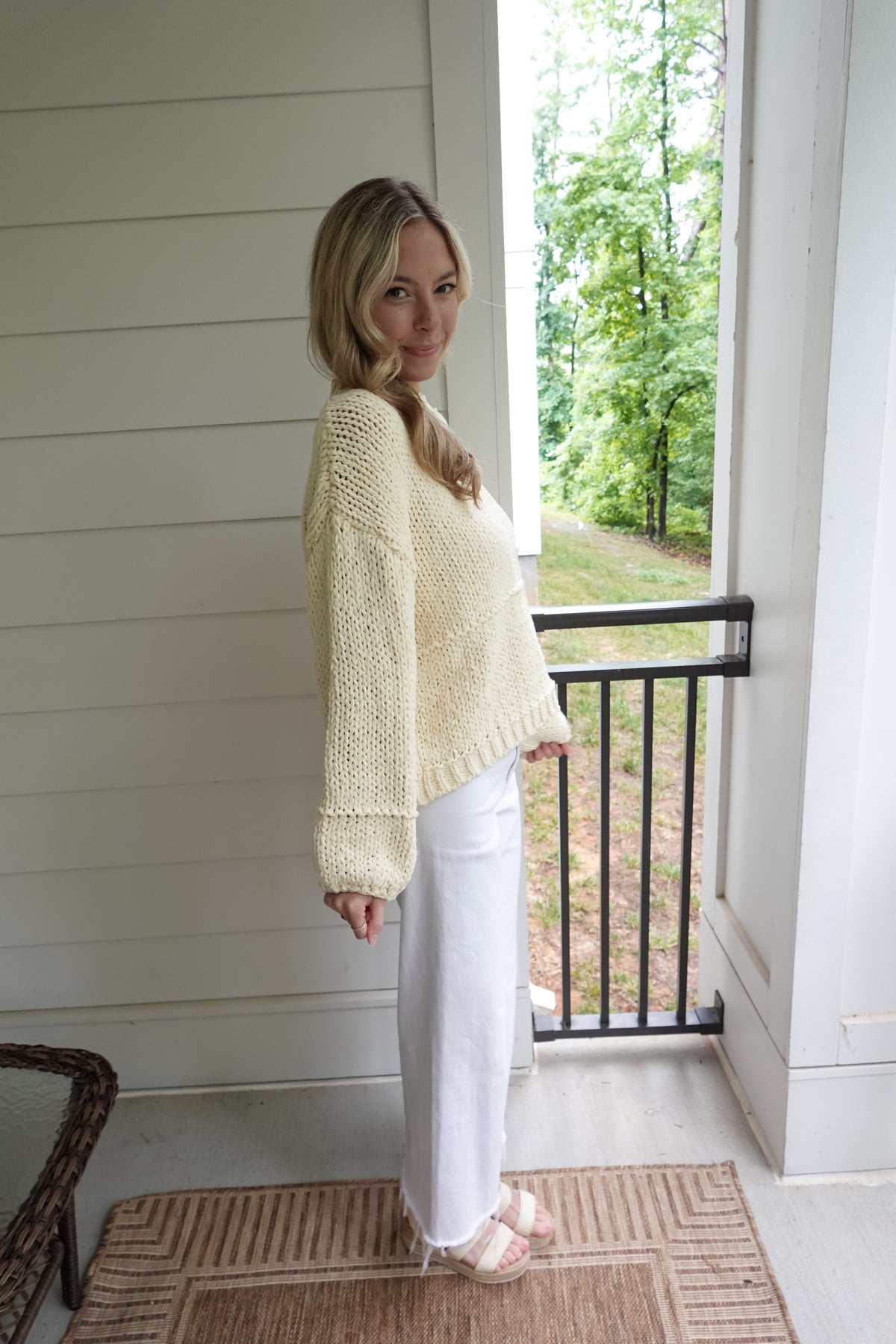 Cal Chunky Knit Yellow Sweater