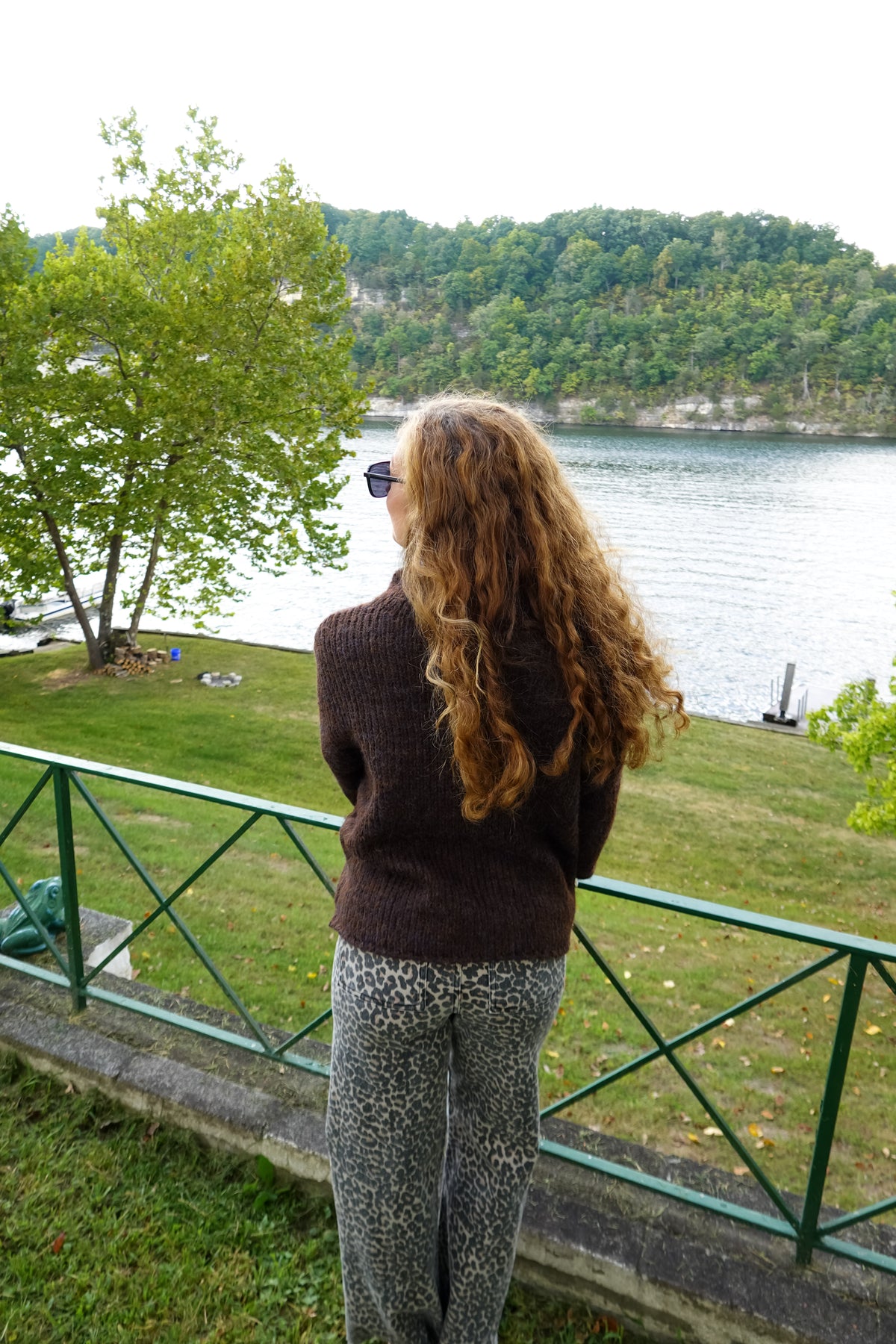 Ava Brown Mock Neck Sweater