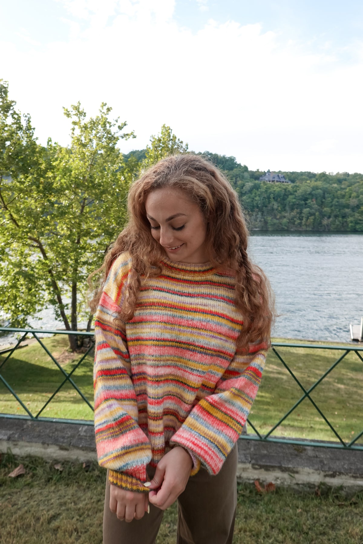 Sunrise Cotton Candy Stripe Sweater